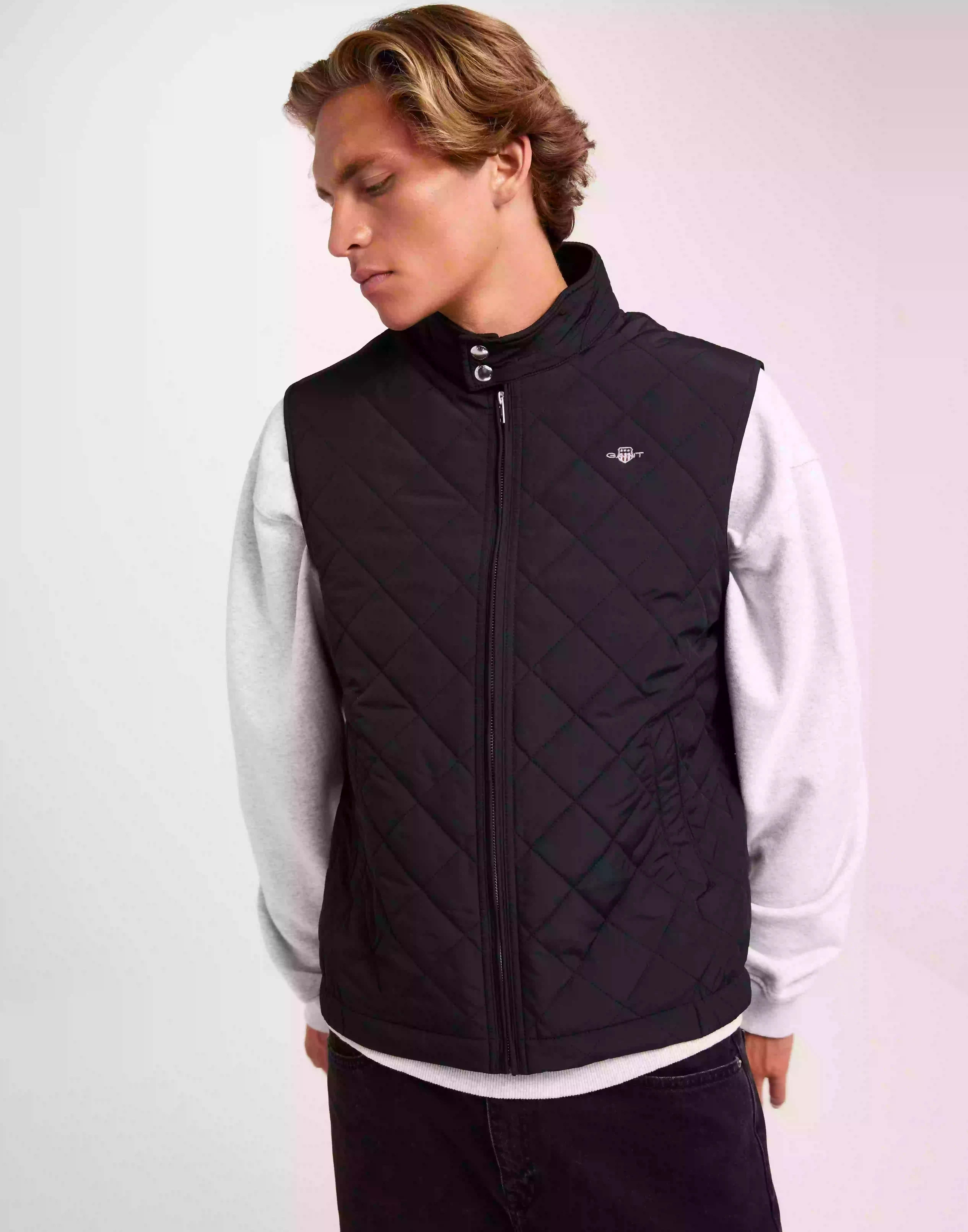 Gant Quilted Windcheater Vest Västar Black