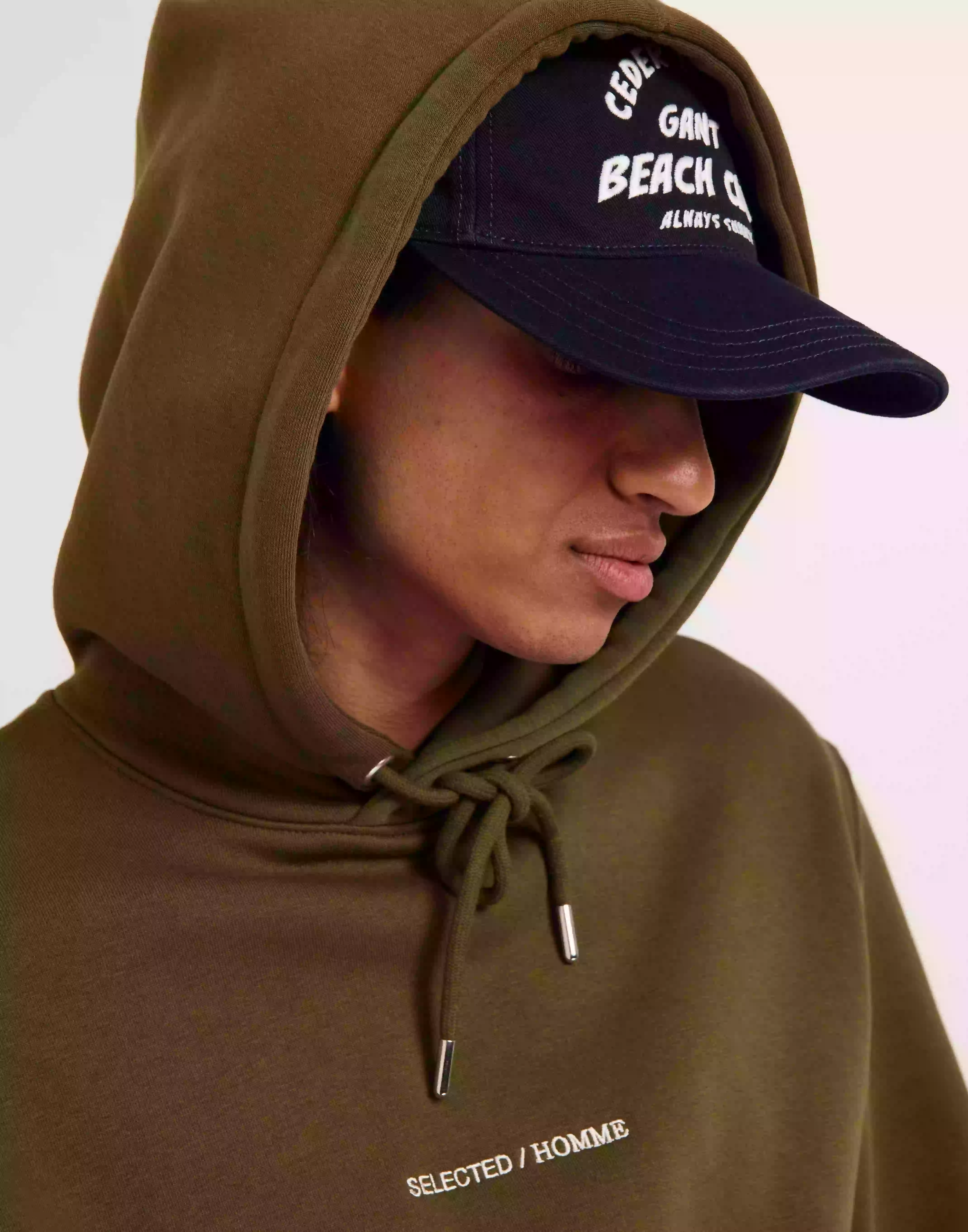 Gant Graphic Cotton Twill Cap Märkeskepsar Evening Blue