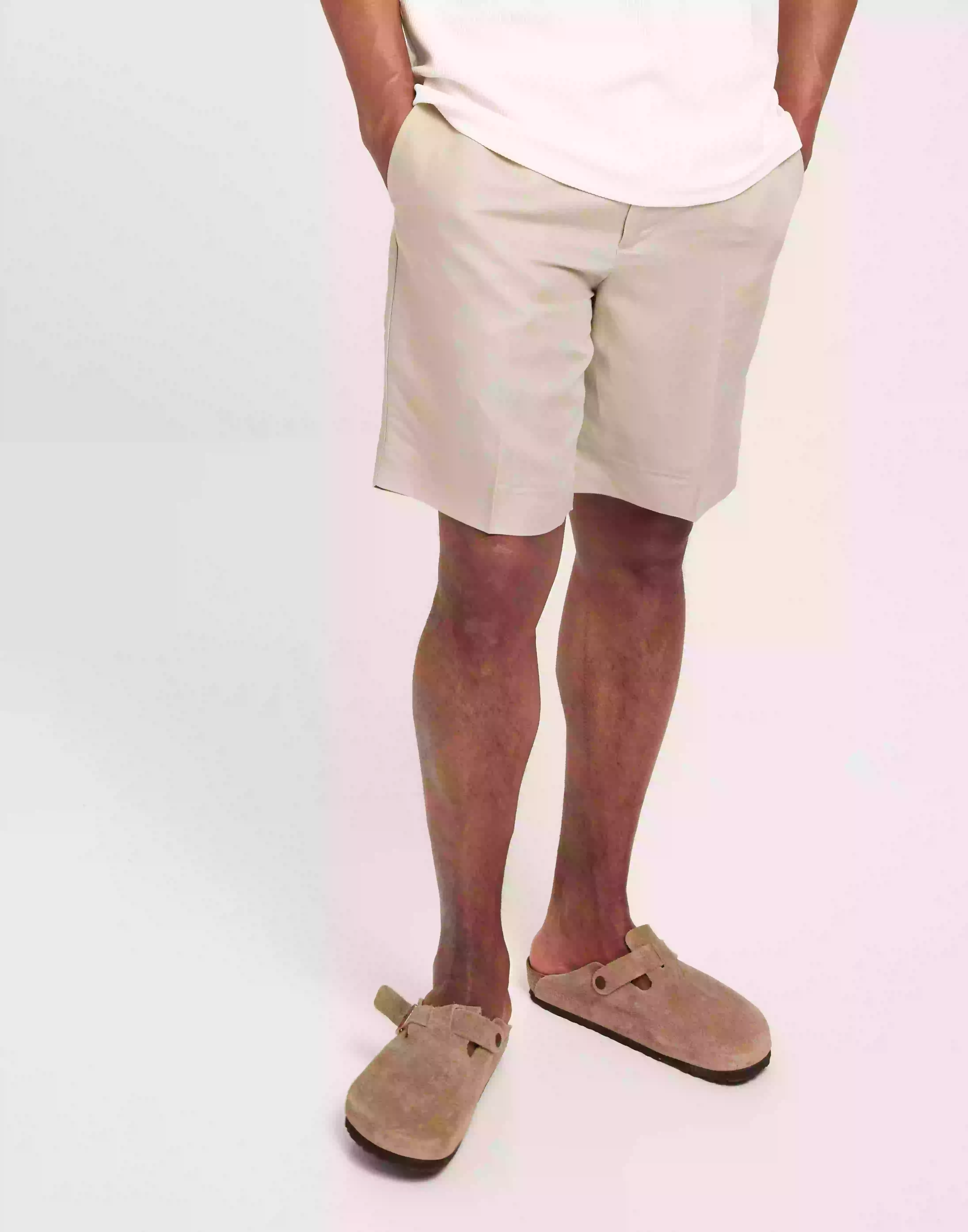 J Lindeberg Baron Tencel Linen Shorts Linneshorts Beige