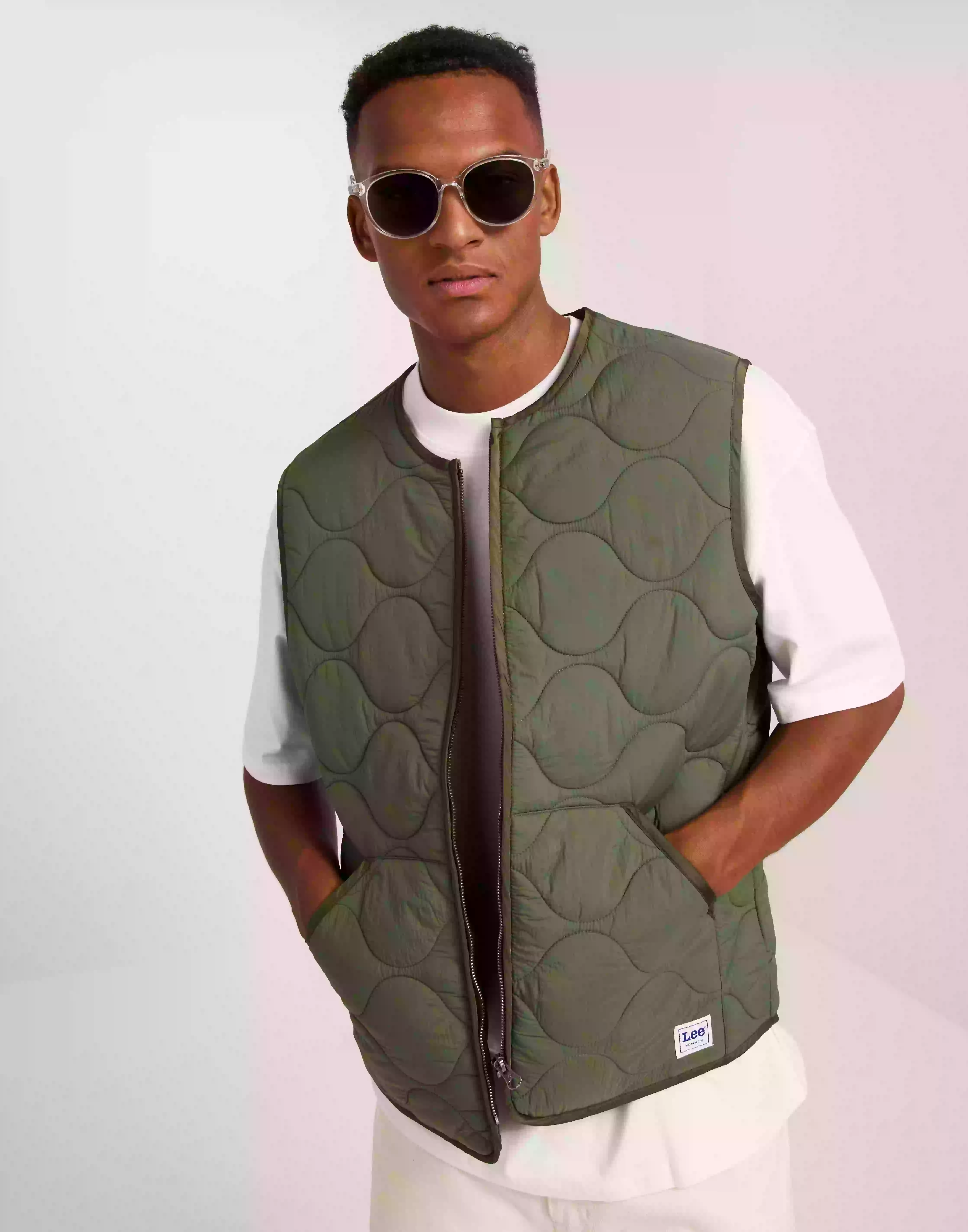 Lee Jeans Vest Västar Olive