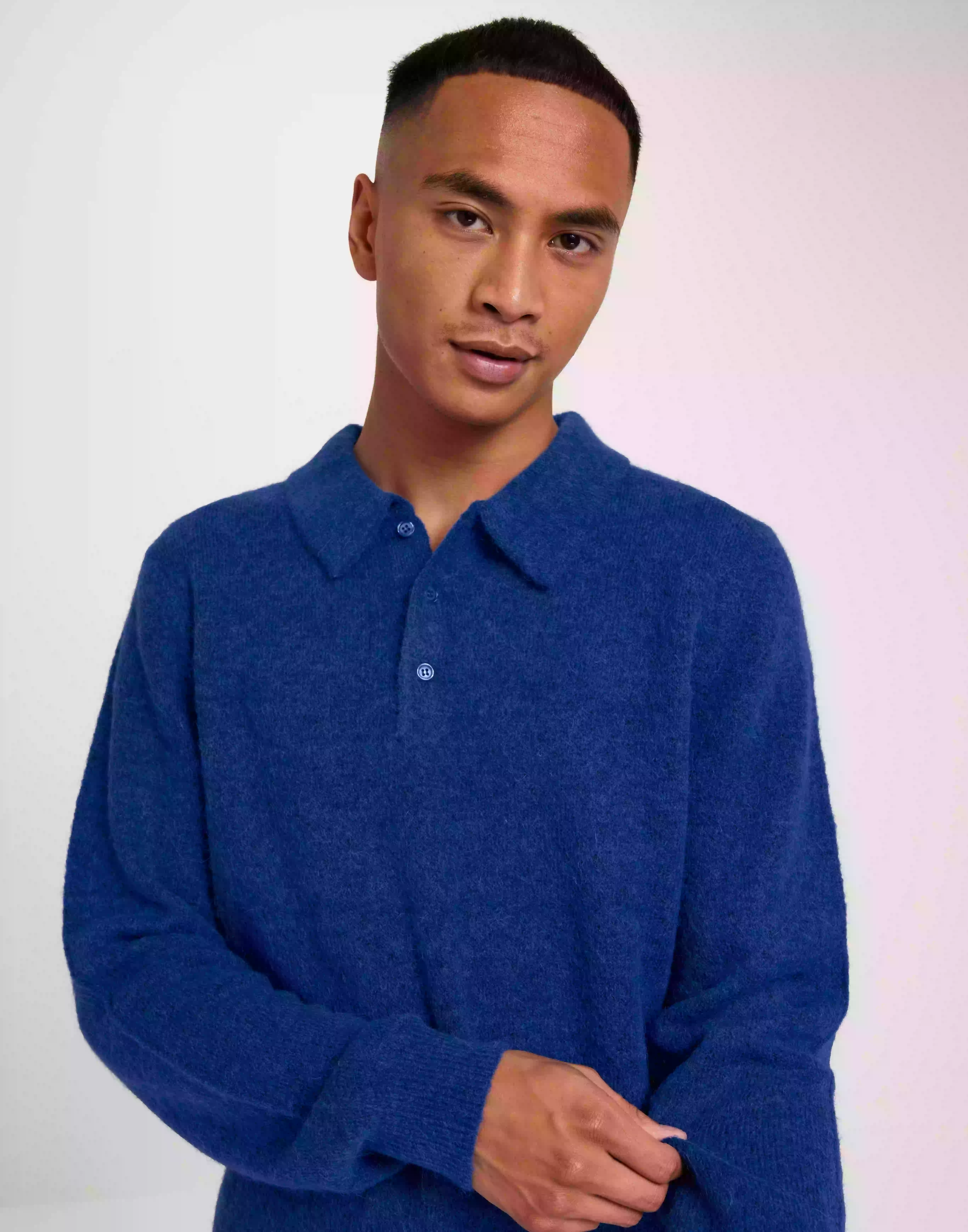 J Lindeberg Hayden Hairy Polo Knit Strikkegensere Surf the Web