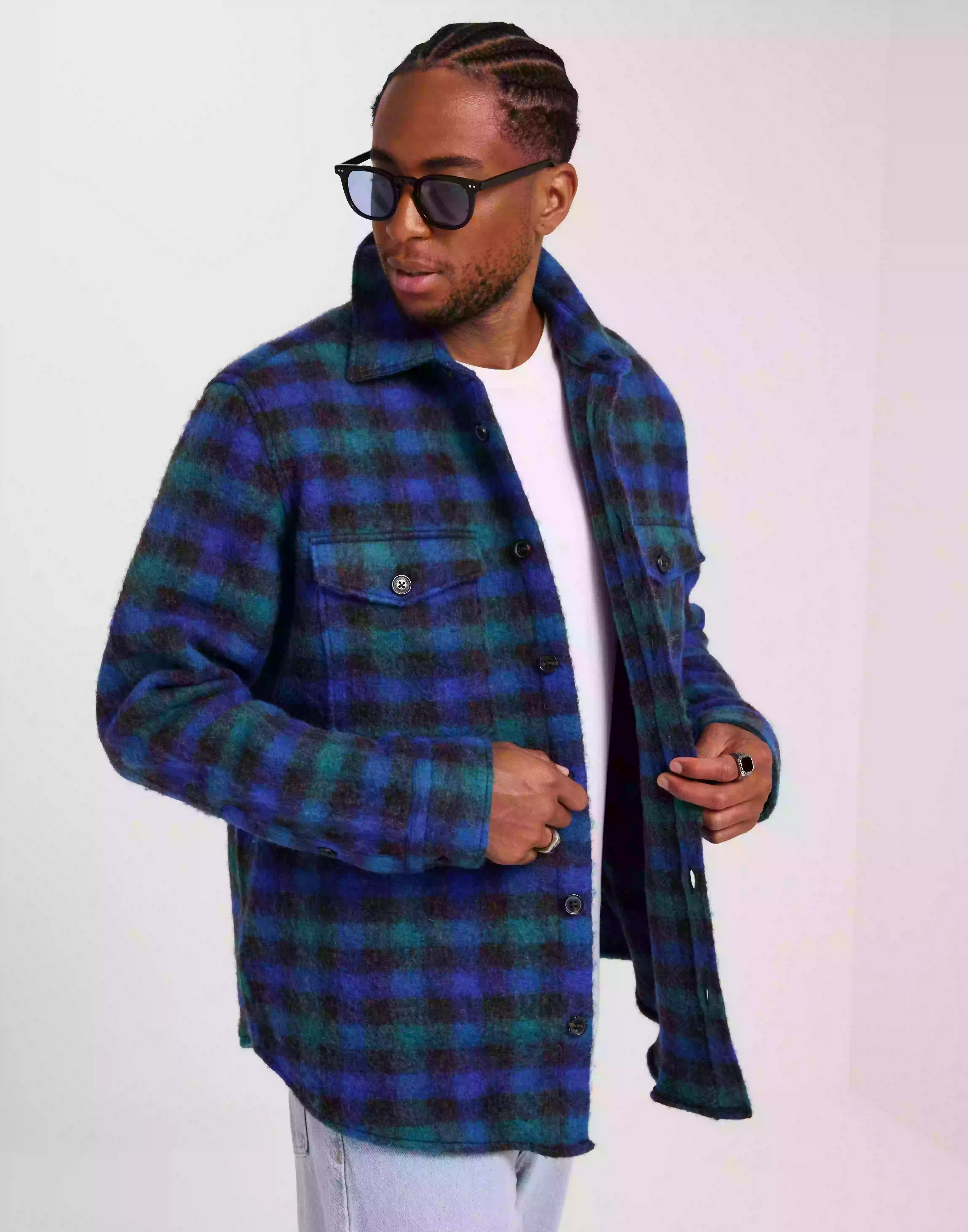 J Lindeberg Carter Check Overshirt Overshirts Surf the Web