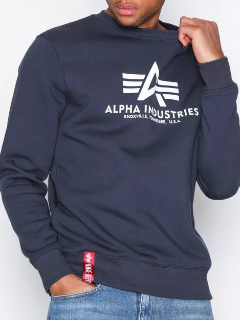 Buy Alpha Industries Basic Sweater - Navy | NLY Man | 
