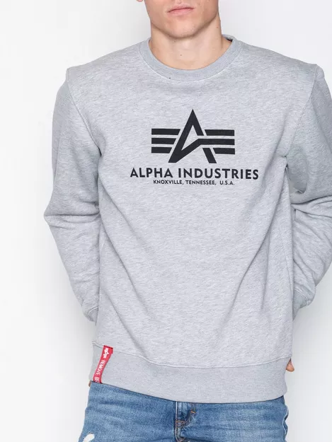 Buy Alpha Industries Basic Sweater - Grey | NLY Man