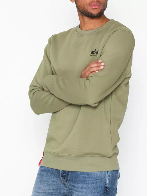 Buy Alpha | - NLY Sweater Logo Industries Man Olive Small Basic