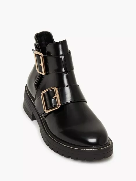 Buy River Island Quince Cut Out Chunky Boot - Black | Nelly.Com
