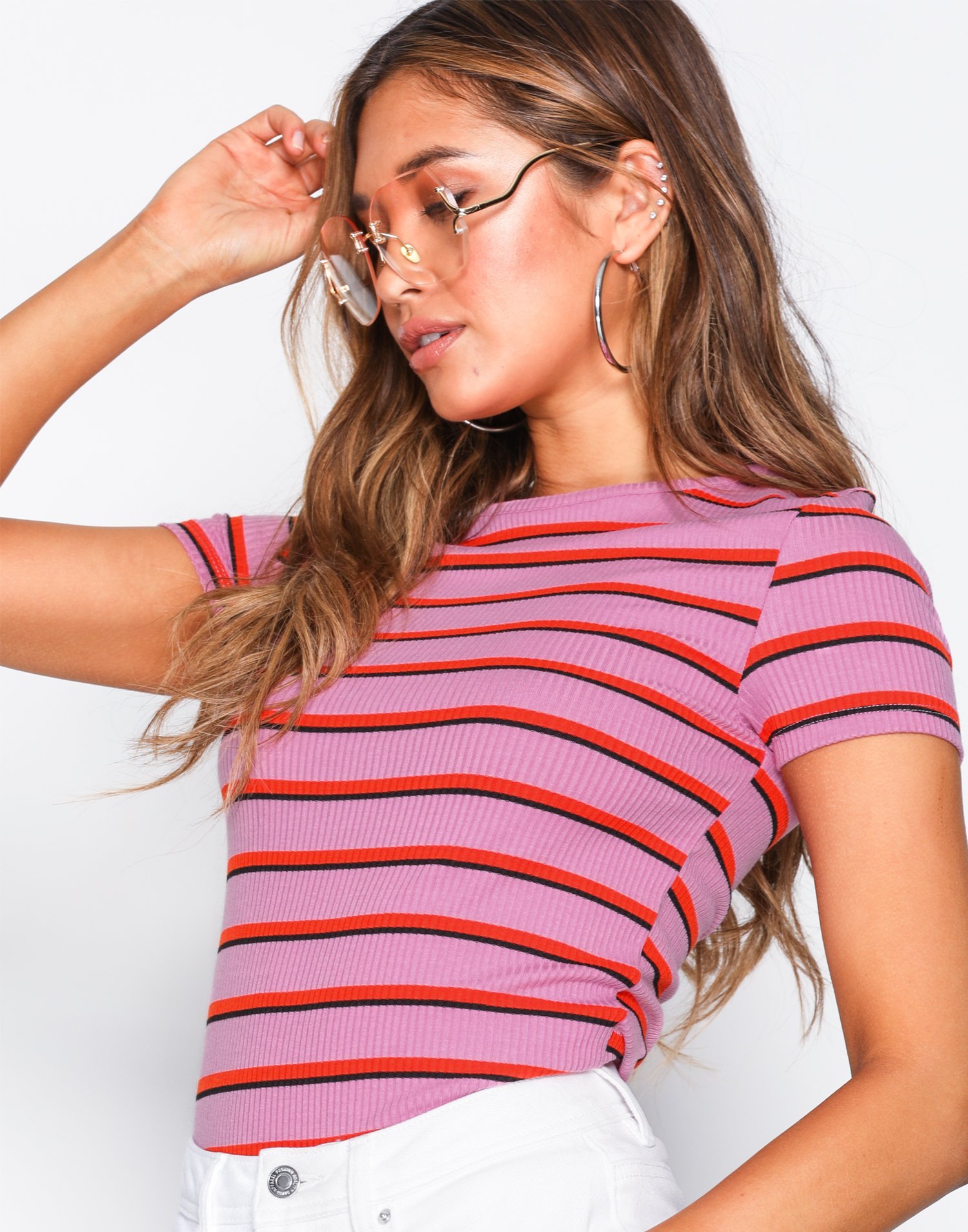 new look pink t shirt