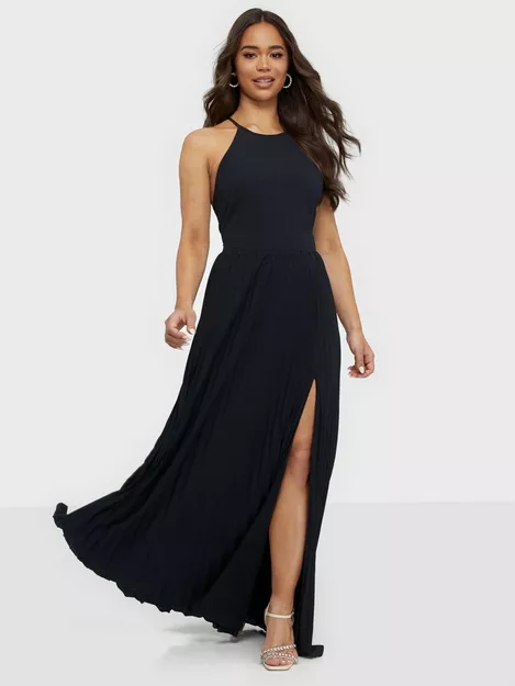 Buy Nelly Pleated Lace Gown - Black | Nelly.com