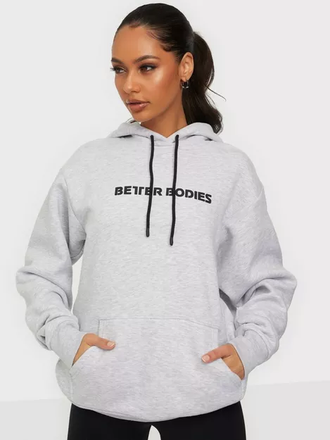 sorg værdig international Buy Better Bodies Logo Hoodie - Light Grey Melange | Nelly.com