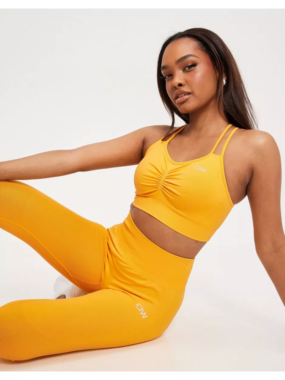 ICANIWILL Define Seamless Scrunch Sports Bra Sport BH - Light support Sunset