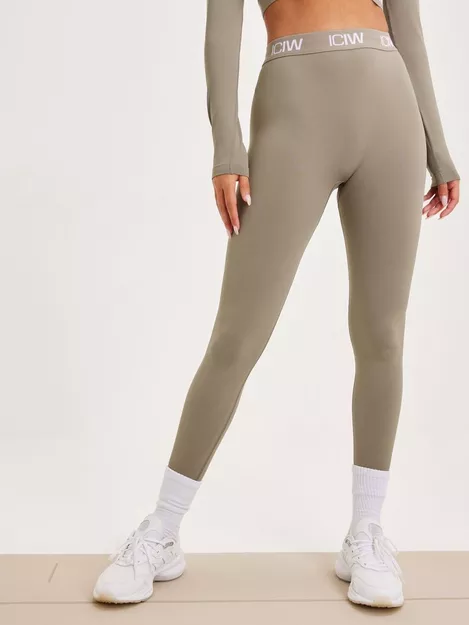 Buy ICANIWILL Define Seamless Logo Scrunch Tights - Taupe
