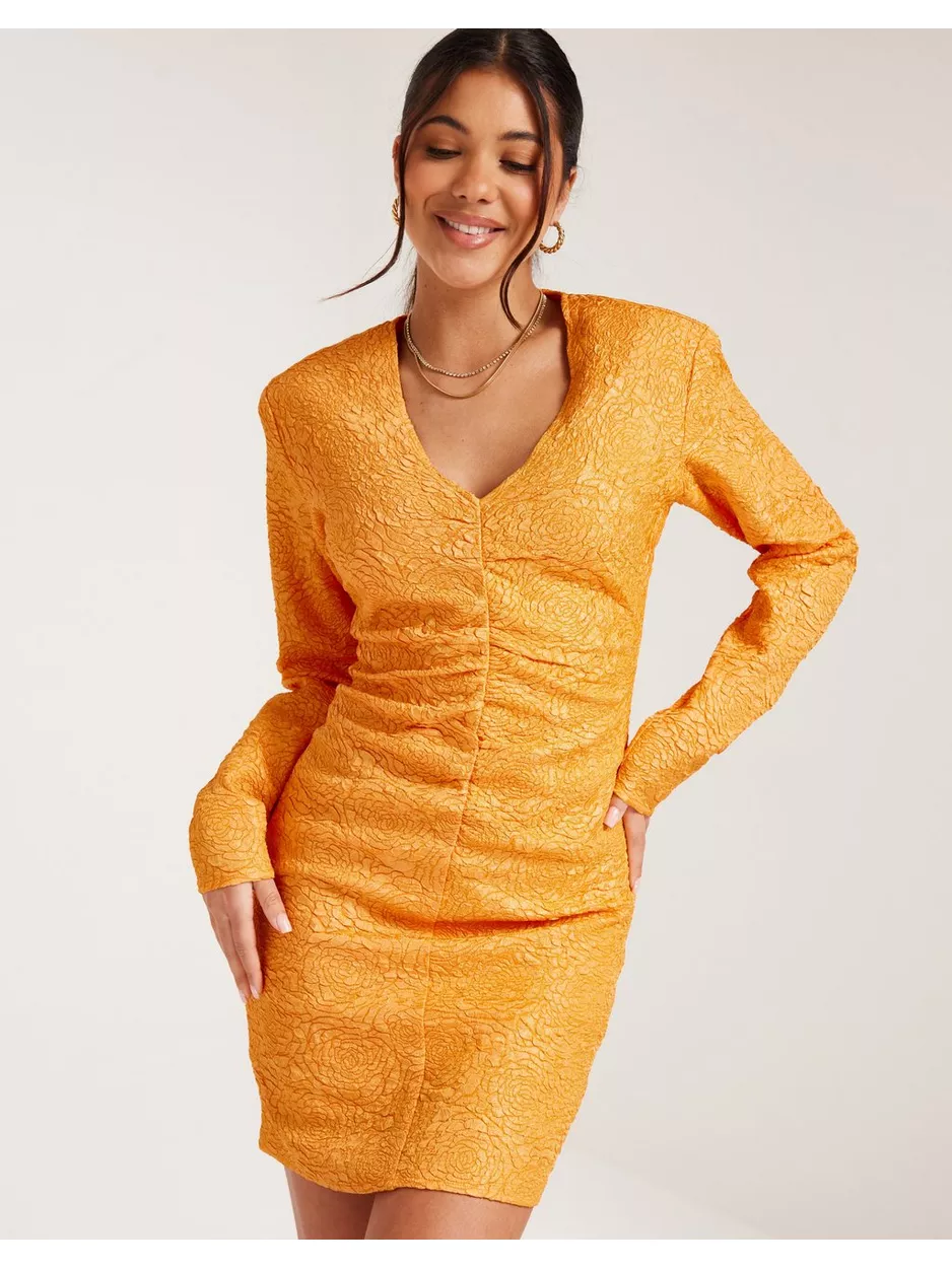 Gestuz MaisieGZ dress Langærmede kjoler Flame Orange