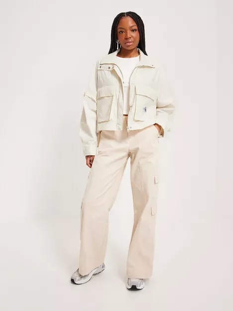 Buy Calvin Klein Jeans GATHERED HEM UTILITY JACKET - White