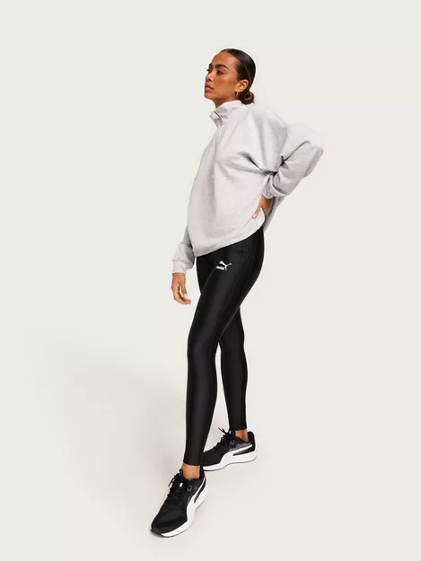 PUMA T7 High Waist Shiny Leggings, Black Women's Leggings
