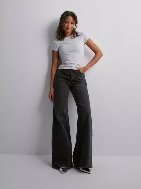 All About Eve Rib Flare Pants Black