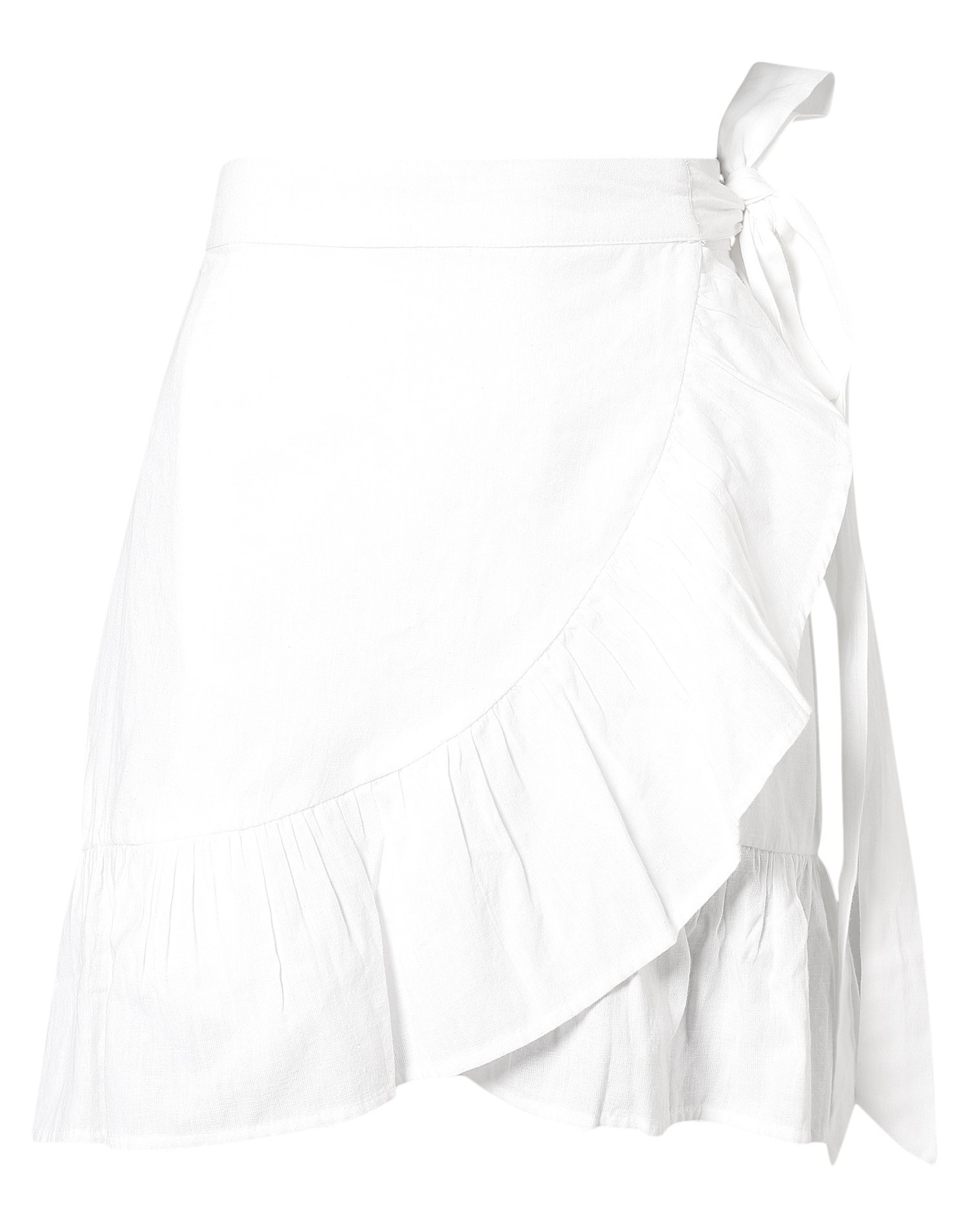 wrapped frill skirt