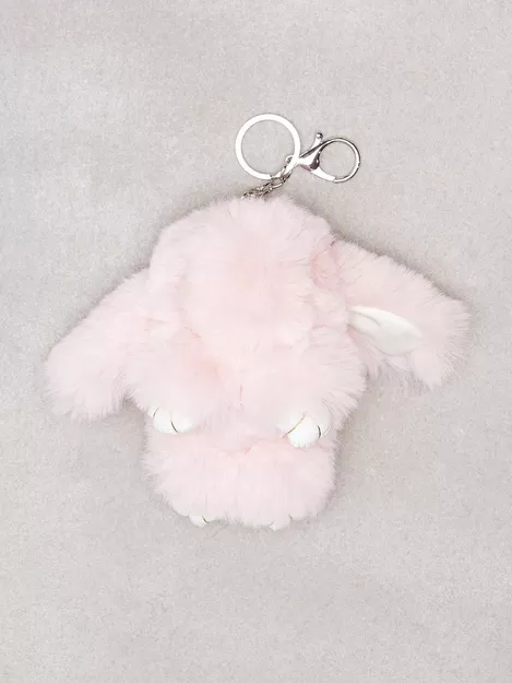 Fluffy Bunny Keyring 