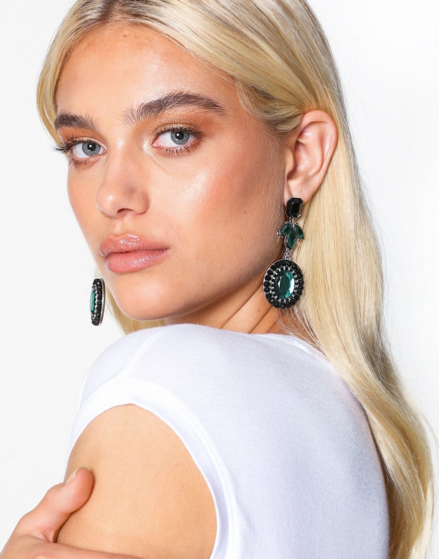 NLY Accessories Crystal Stone Drop Earring Örhängen