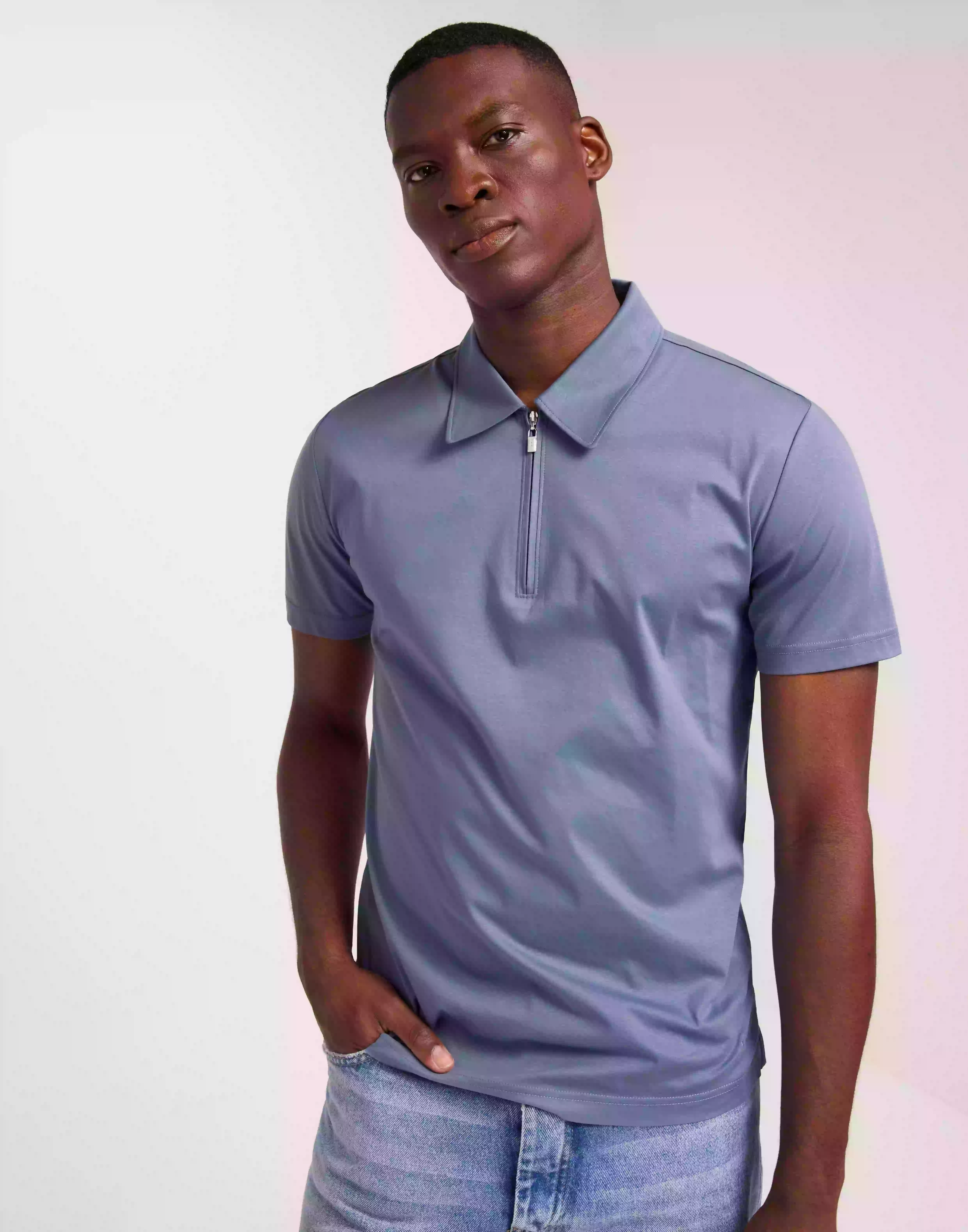 Tiger of Sweden Laron Kortärmad piké Country Blue
