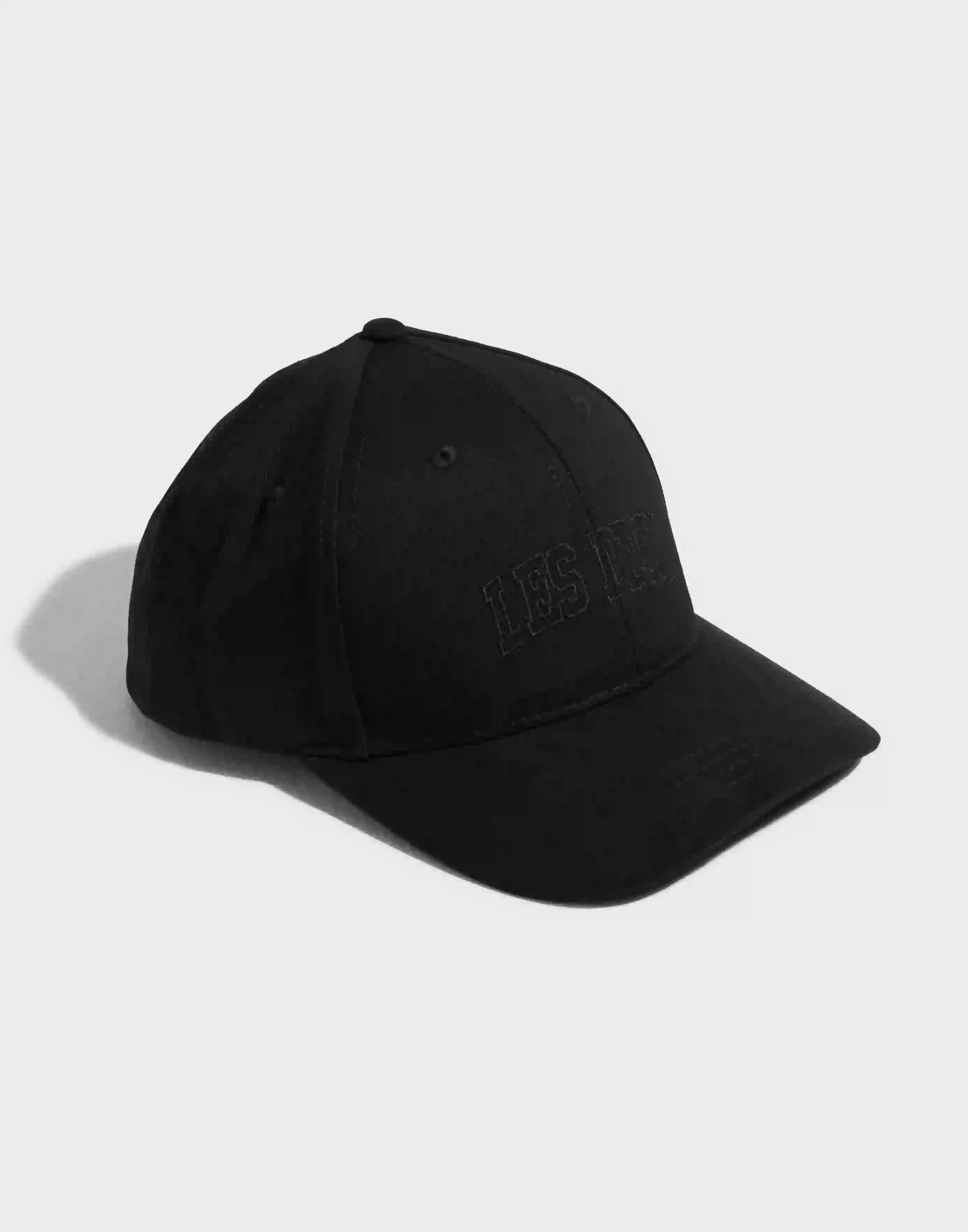 Les Deux Blake Suede Baseball Cap Kepsar Black