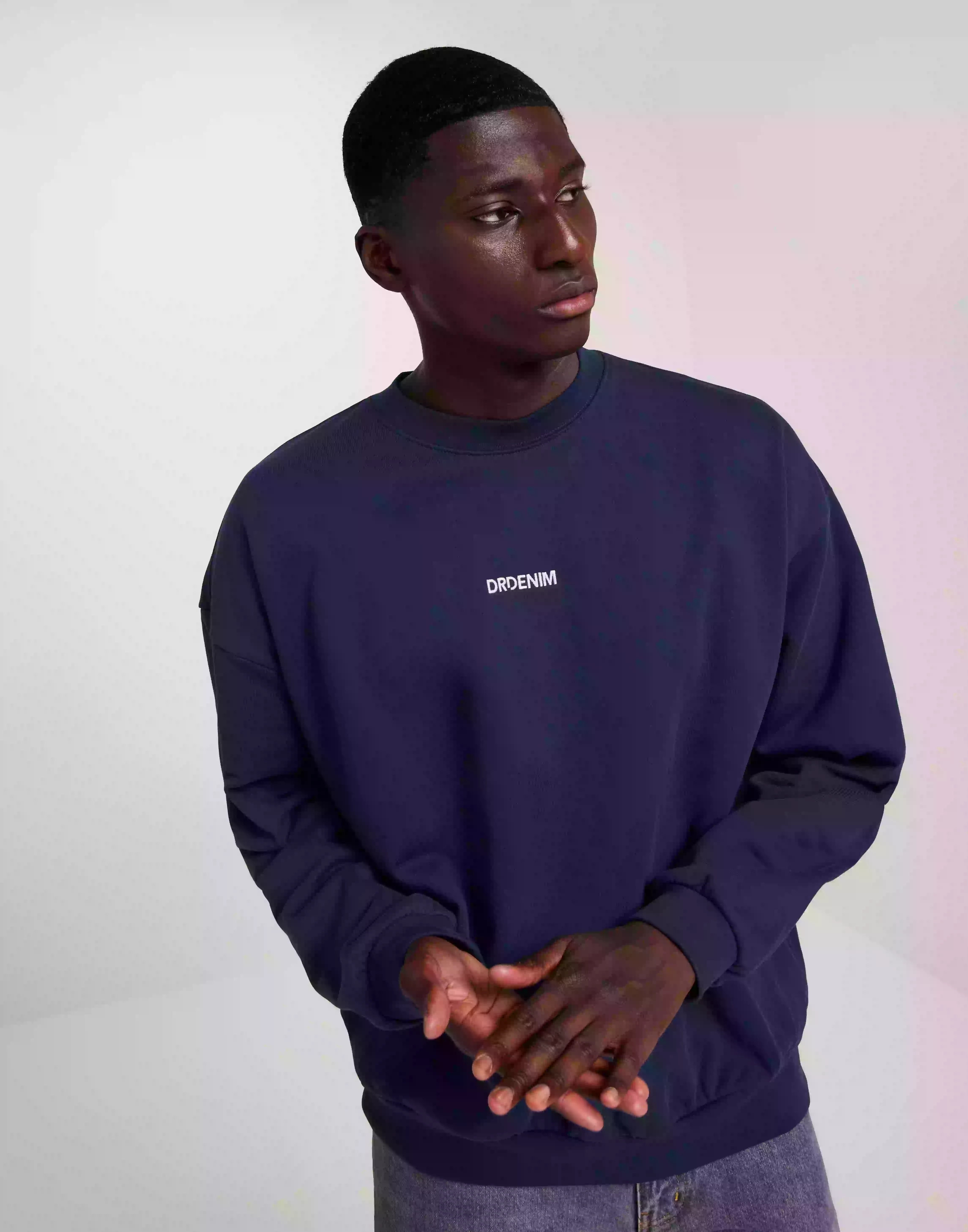 Dr Denim Kenan Sweatshirt Sweatshirts Dark Ocean