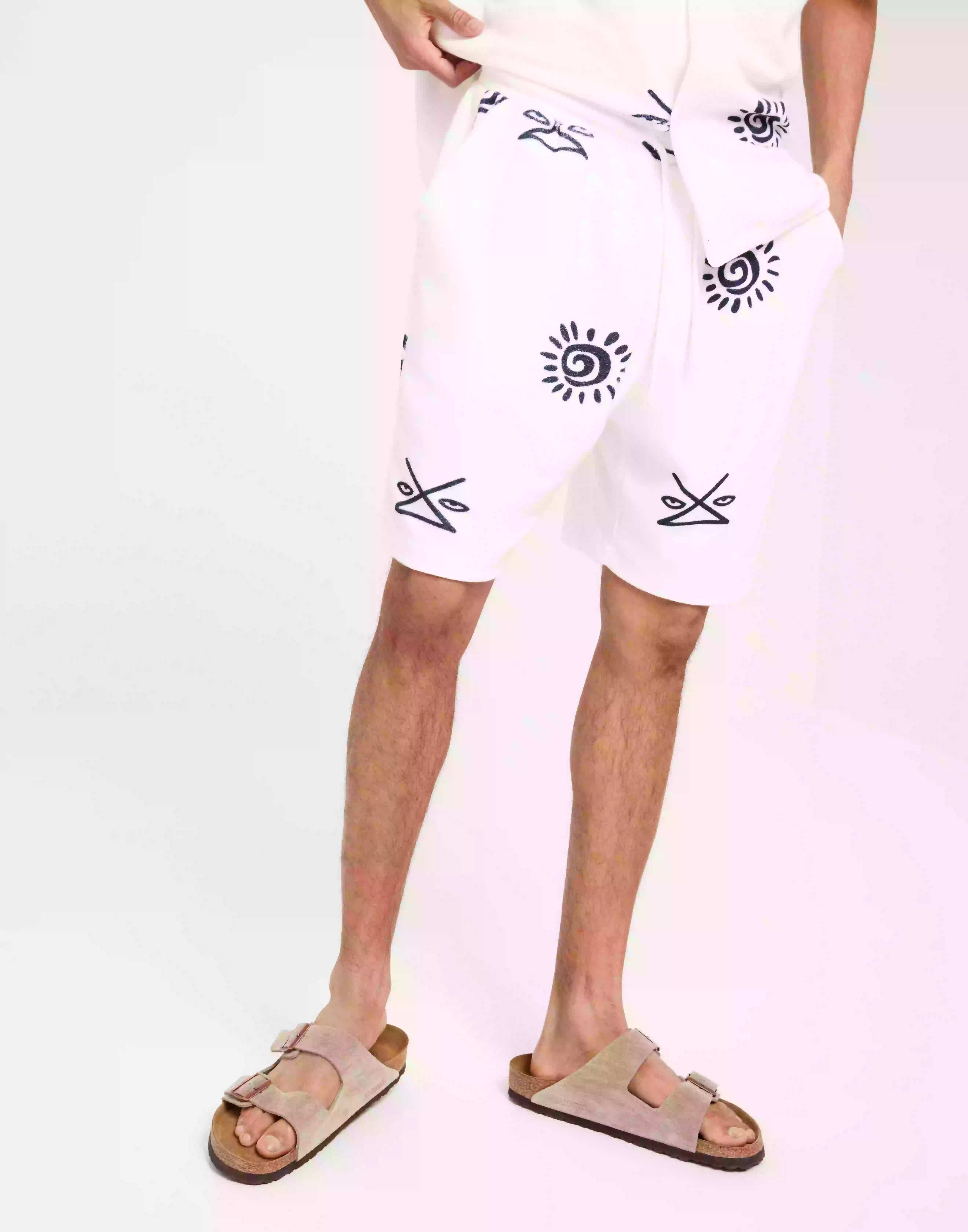 Woodbird Bommy Hobo Shorts Mjukisshorts Offwhite