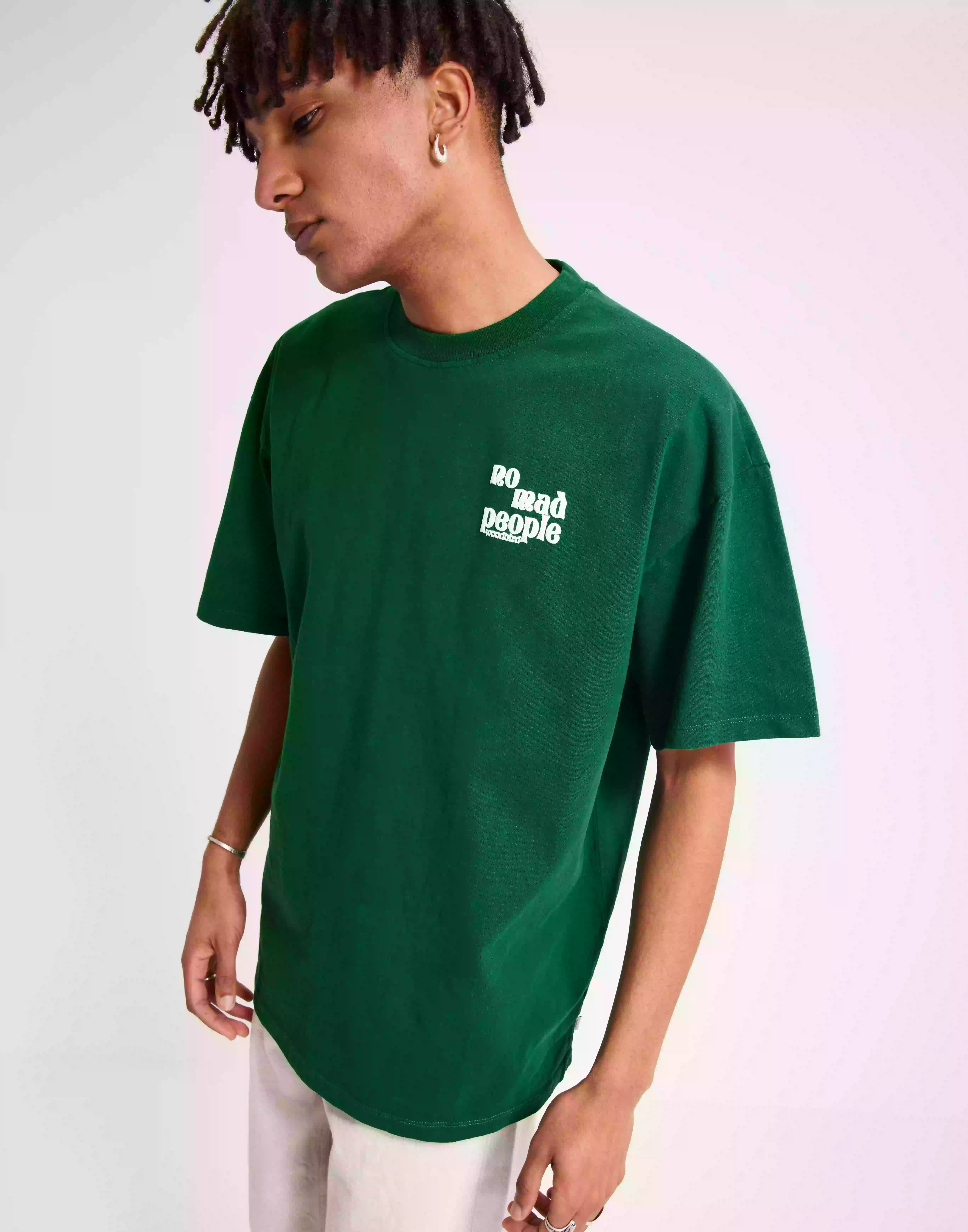 Woodbird Bose Safe Tee T-shirts med tryck Green