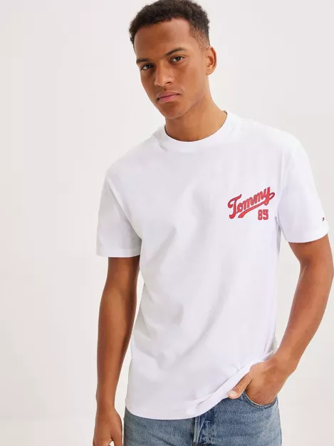 Buy Tommy Jeans TJM CLSC NLYMAN White COLLEGE - 85 LOGO | TEE