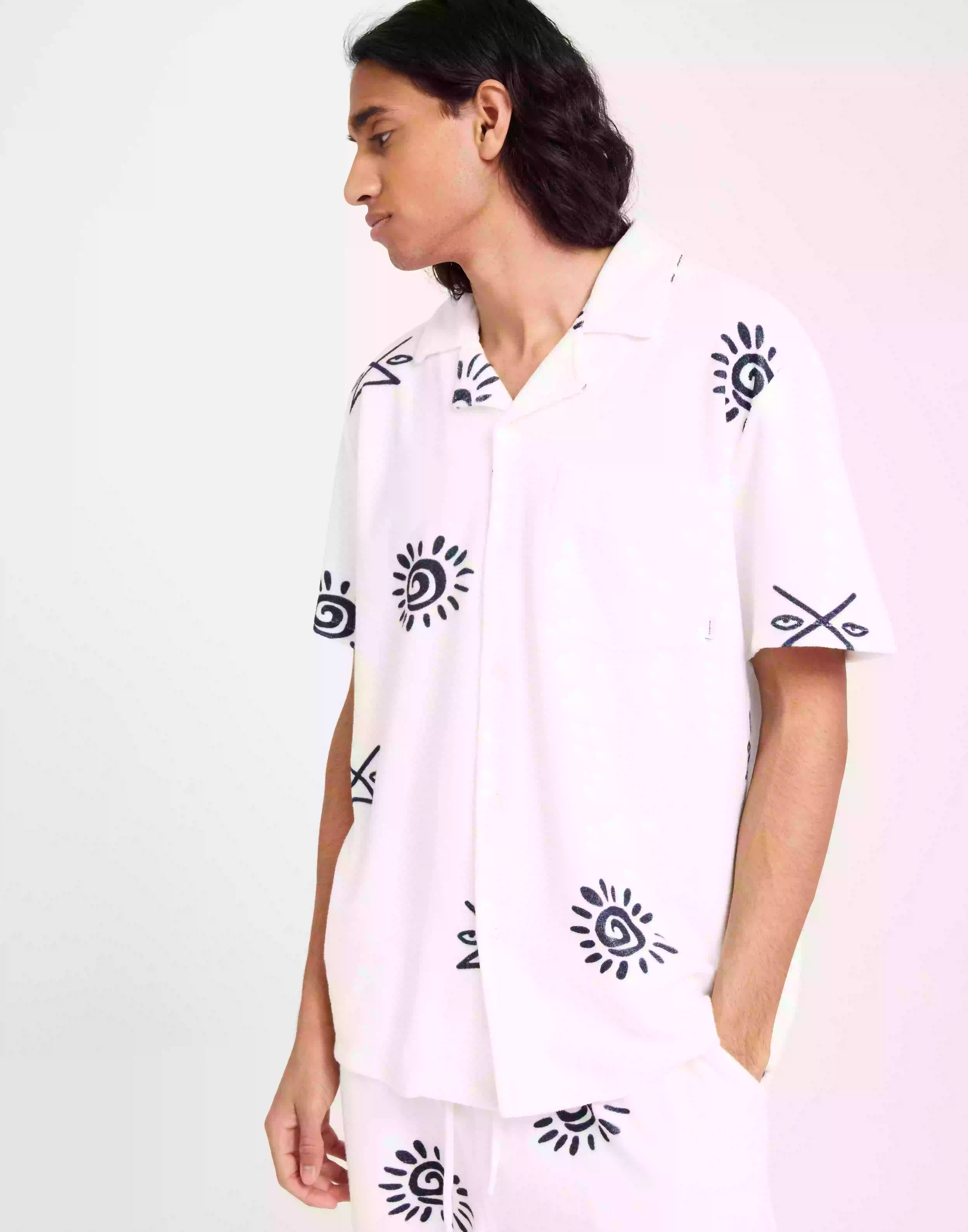 Woodbird Mays Hobo Shirt Kortärmade skjortor Offwhite