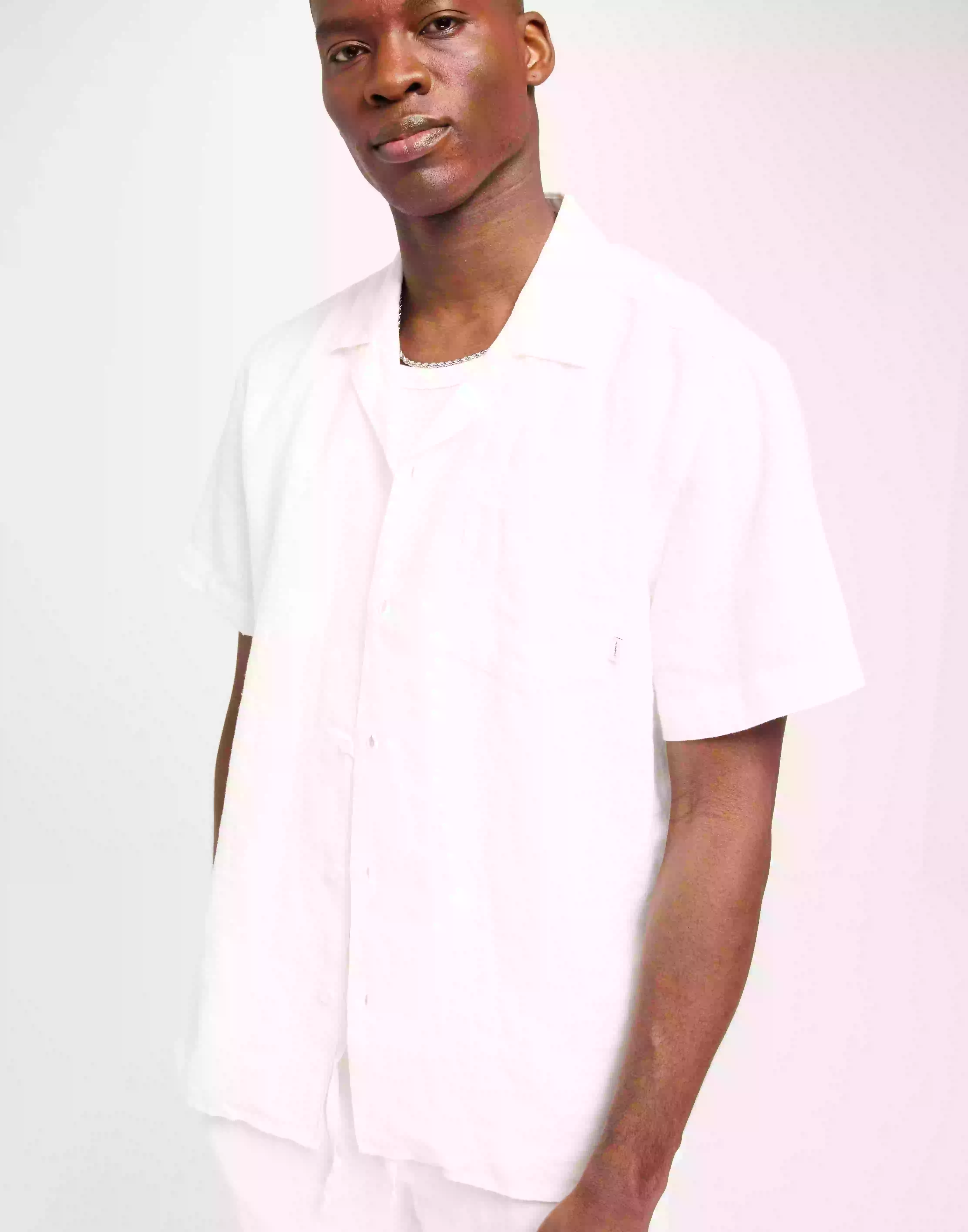 Woodbird Mays Linen Shirt Linneskjortor Offwhite