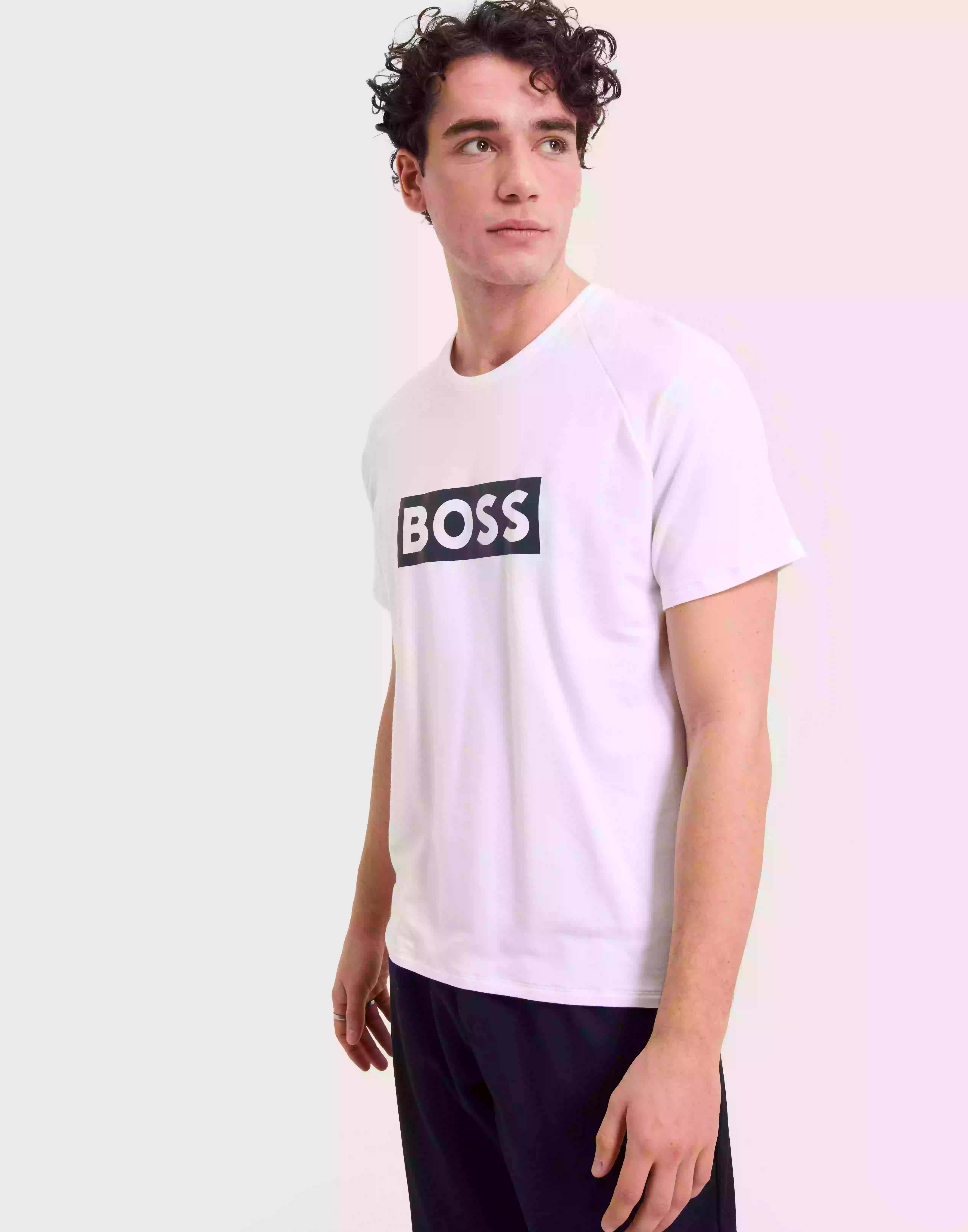 BOSS Fashion T-Shirt T-shirts med tryck White