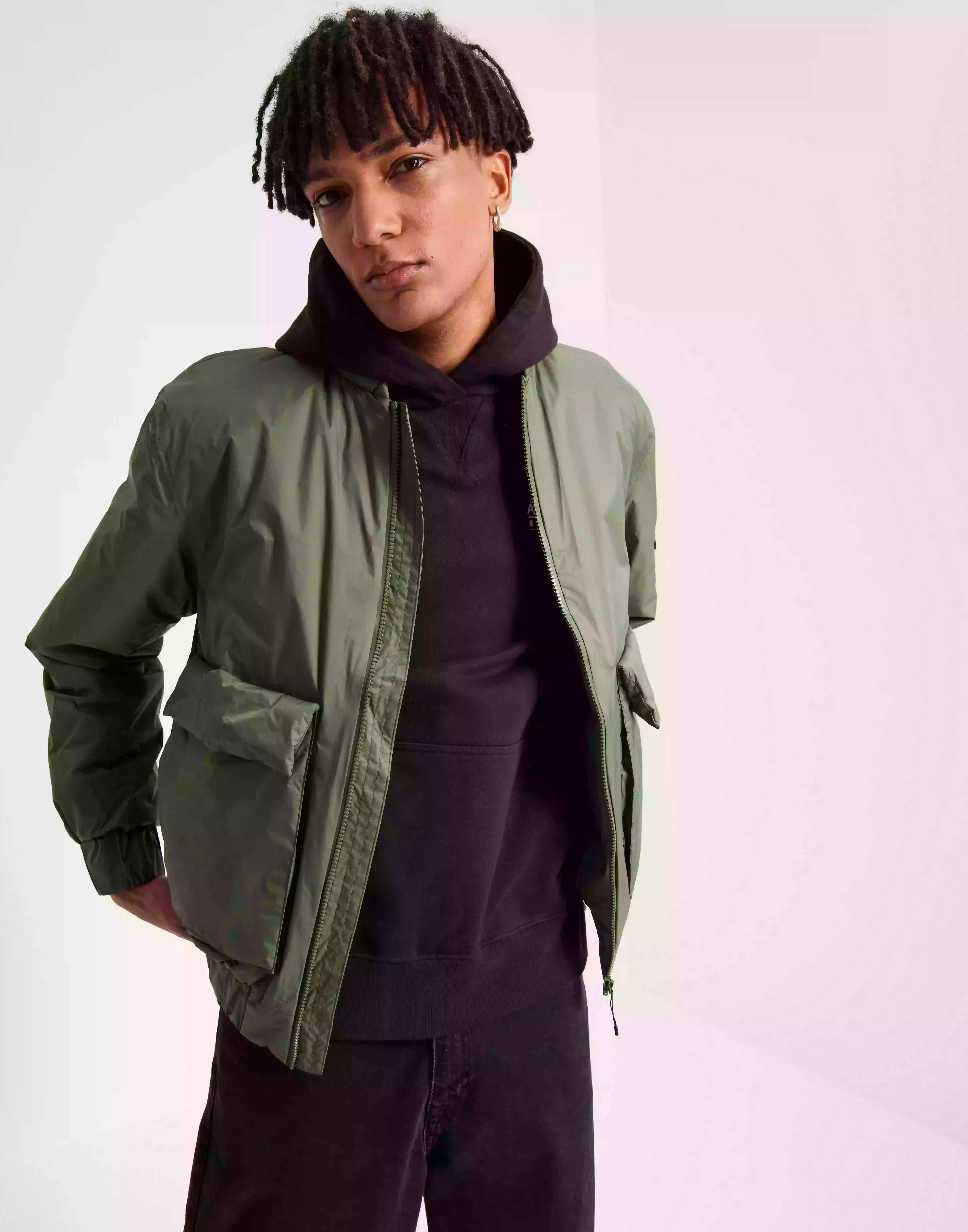 Rains Fuse Bomber Jacket Regnjackor Evergreen