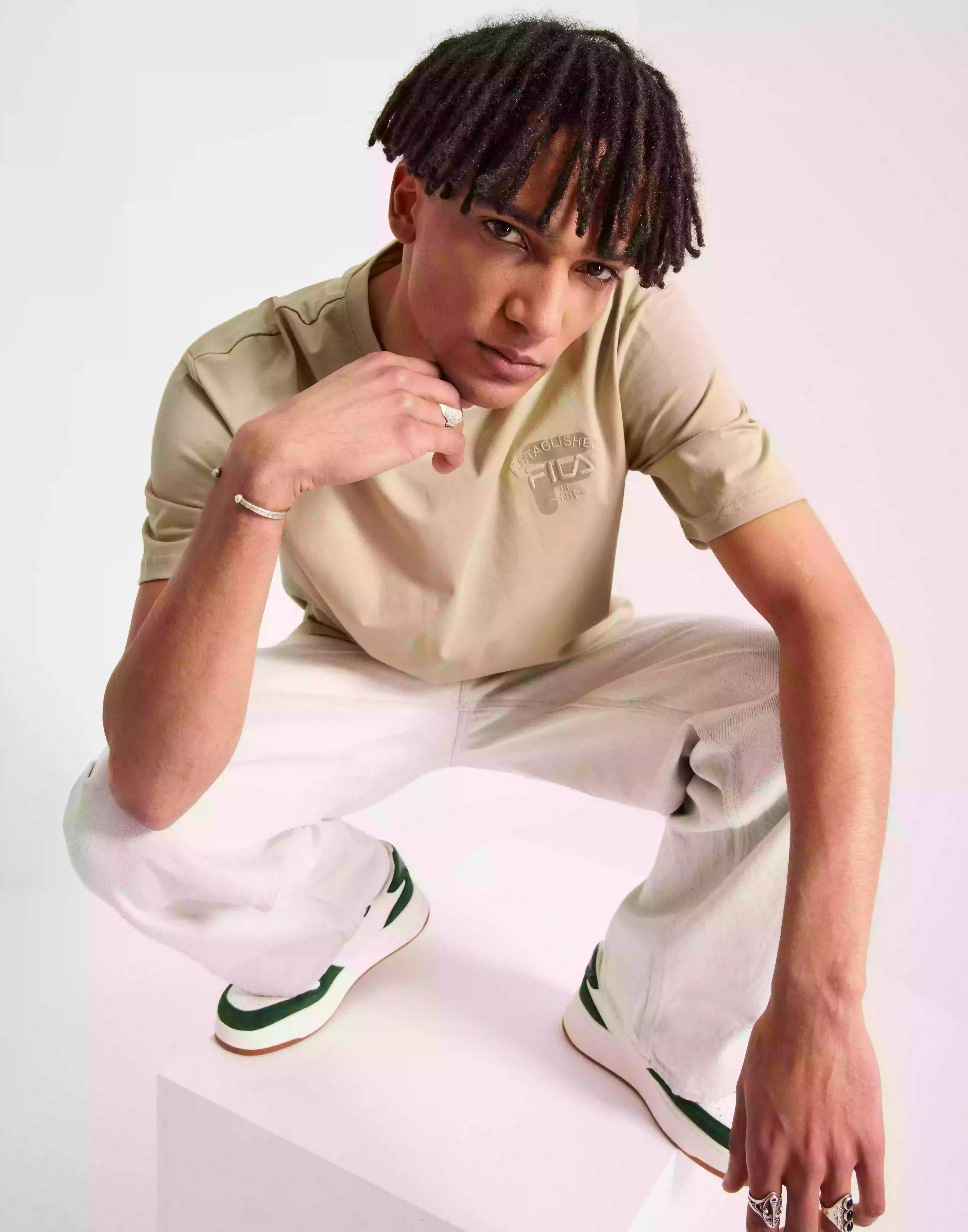 Fila BROVO oversized tee Kortärmade t-shirts Fields of Rye