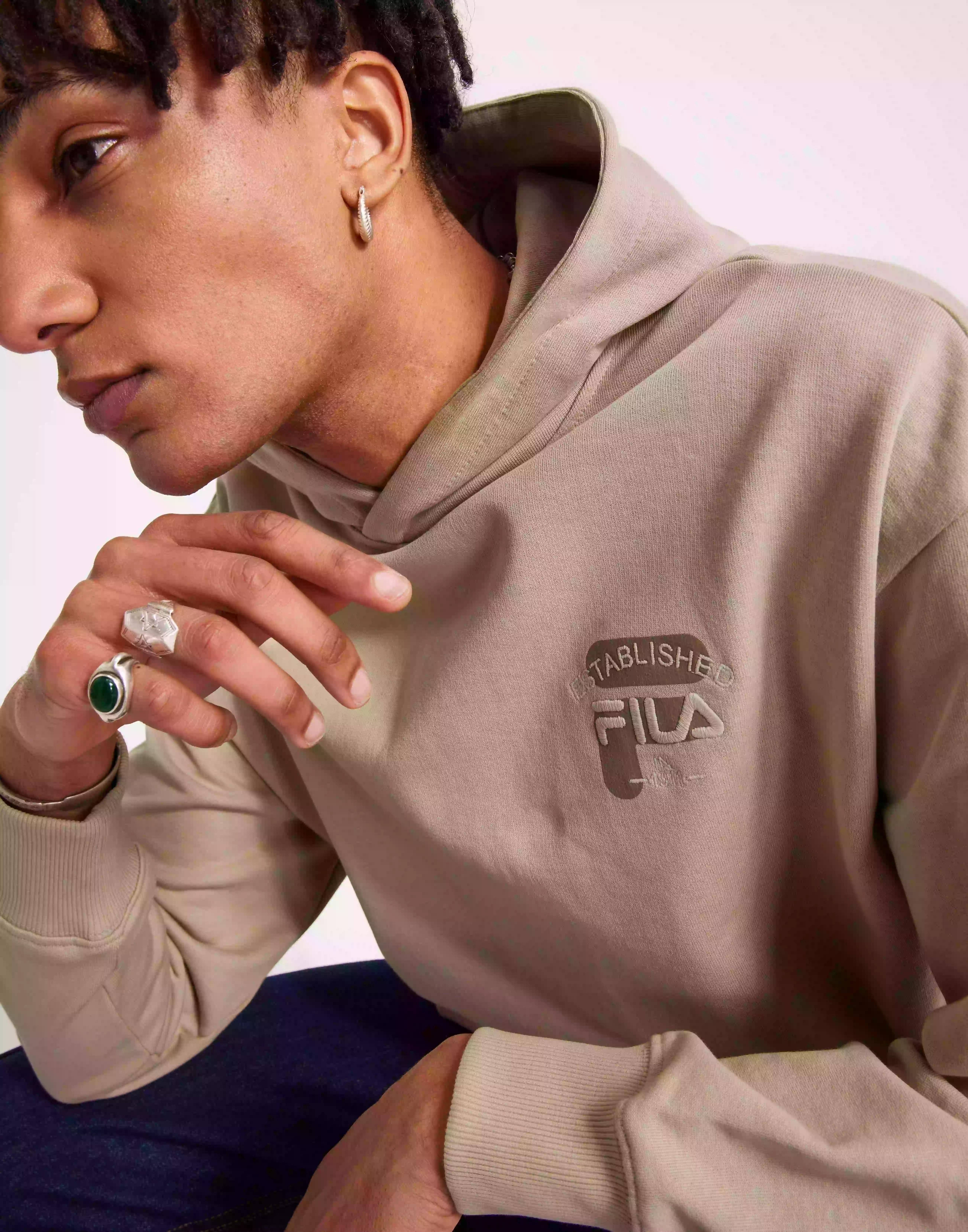 Fila BAAR oversized sweat hoodie Hoodies Fields of Rye