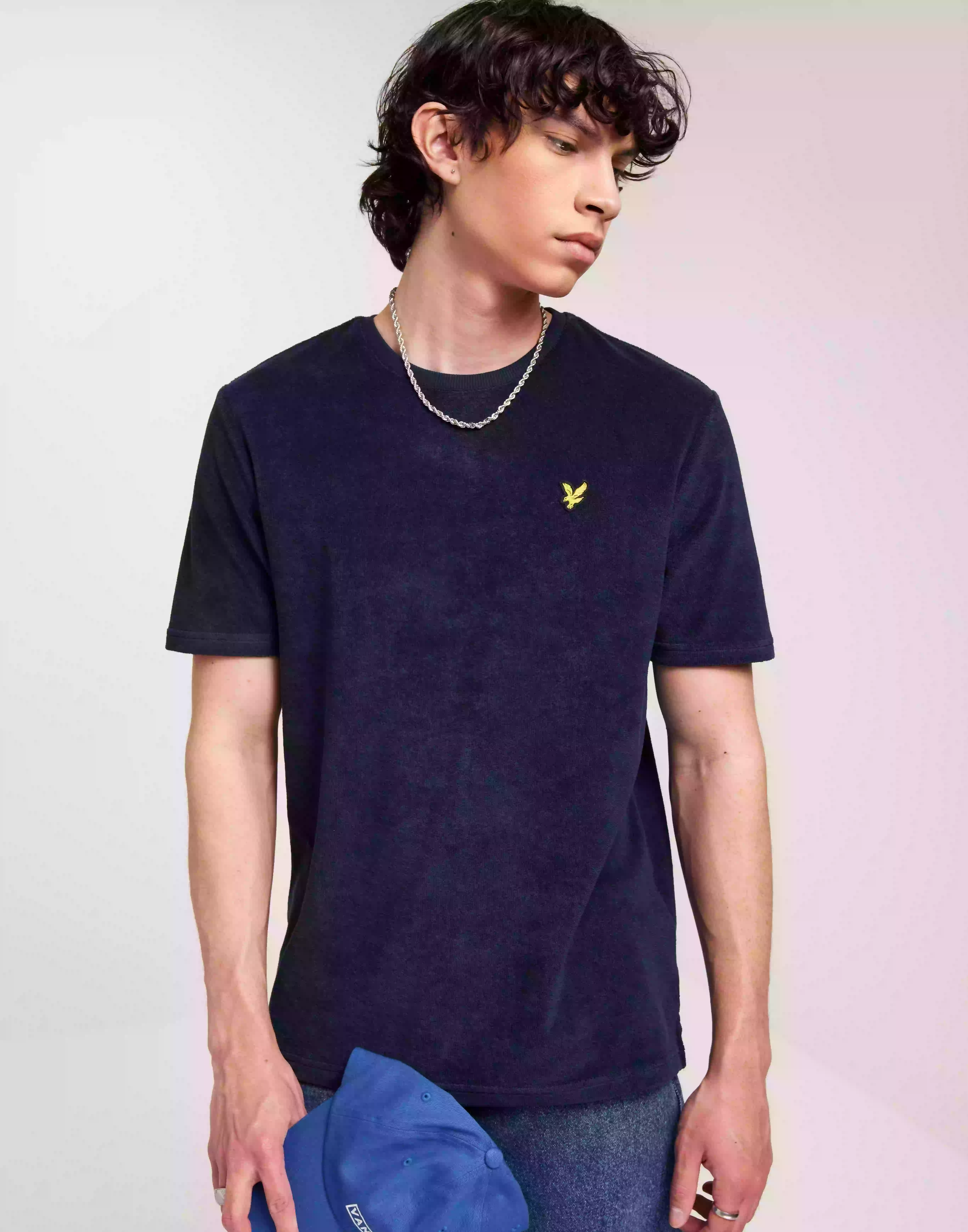 Lyle & Scott Towelling t Shirt T-Shirts & Linnen Dark Navy
