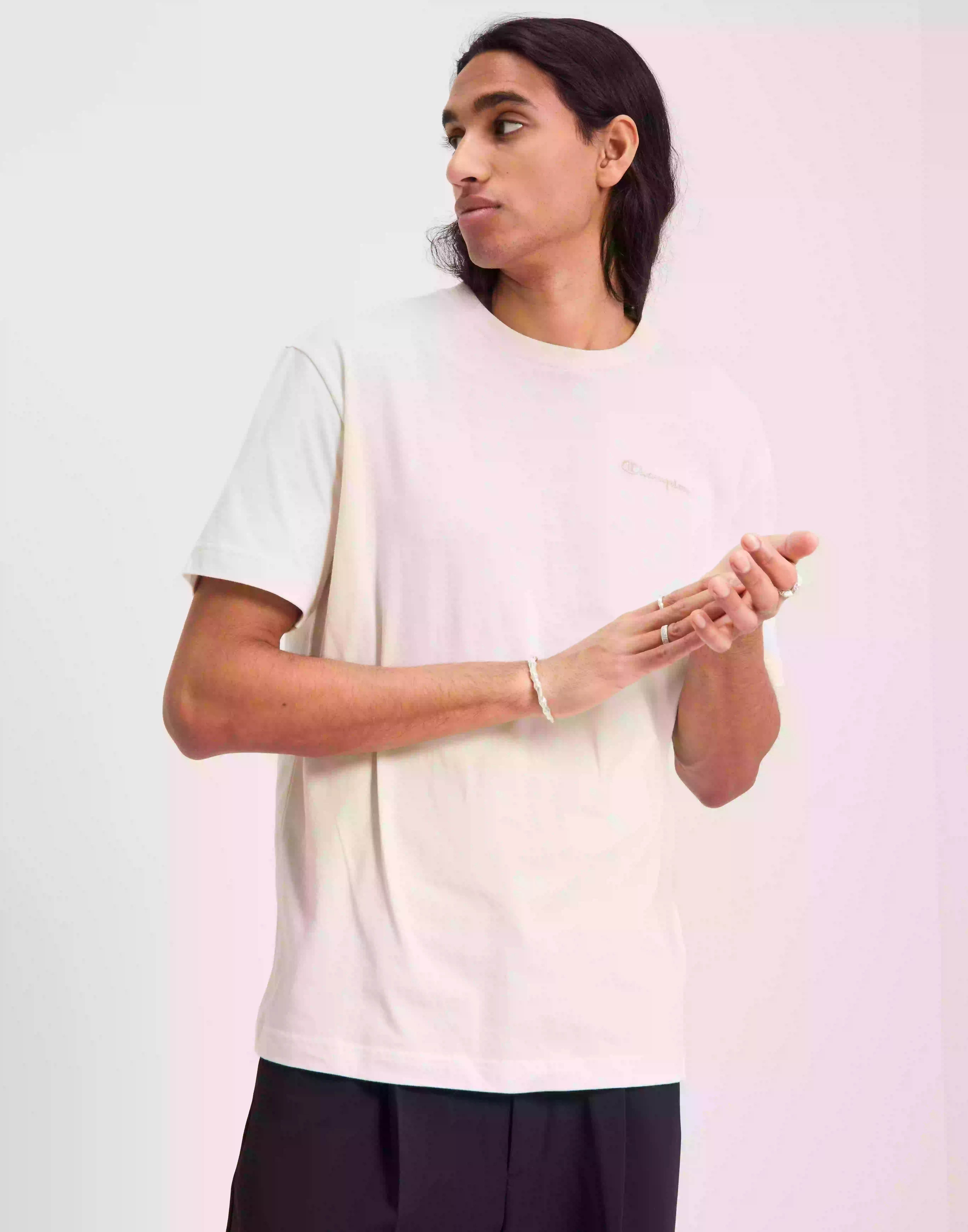 Champion Crewneck T-Shirt T-Shirts & Linnen White