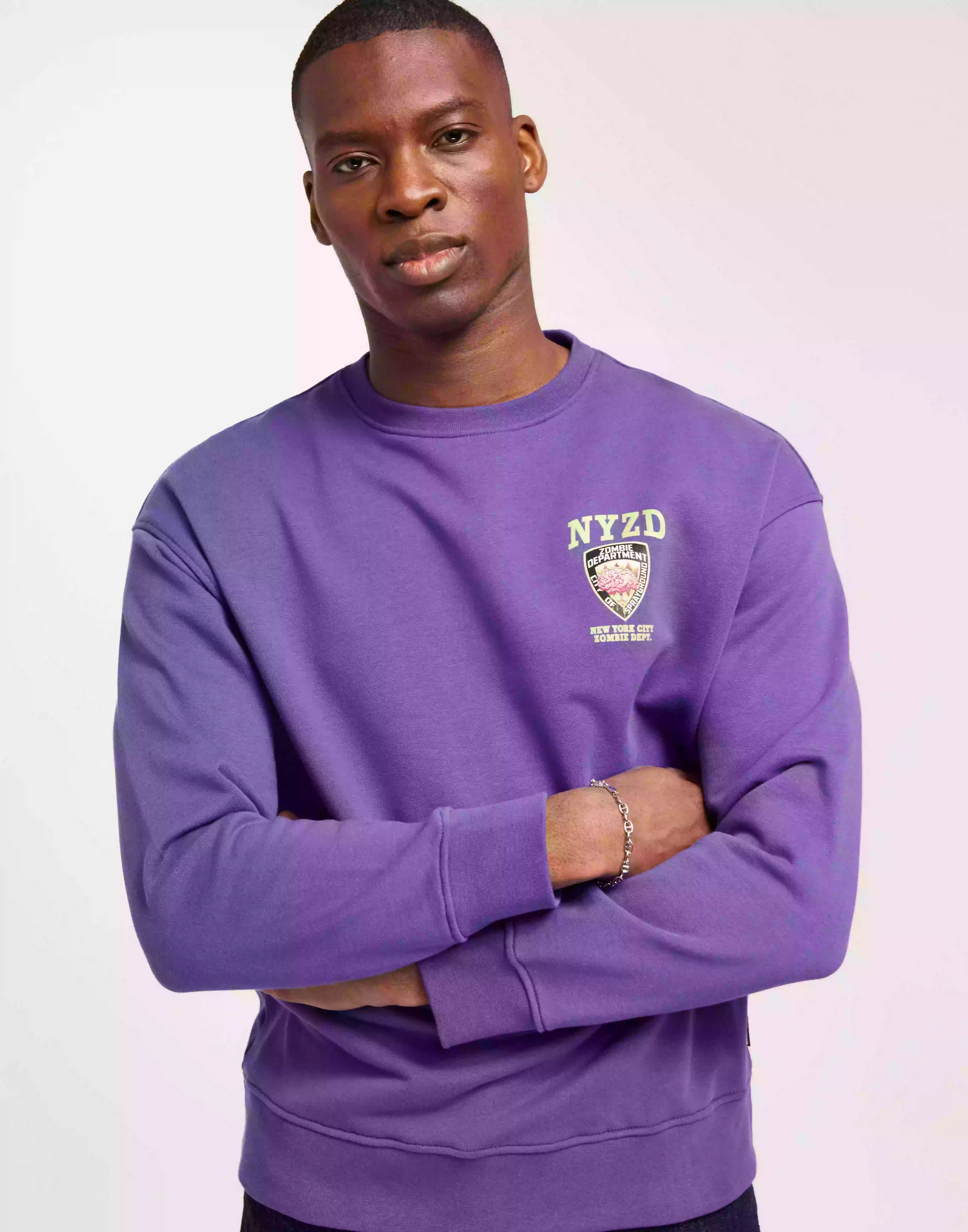 Sprayground Nyzd Crewneck Sweatshirts Violet