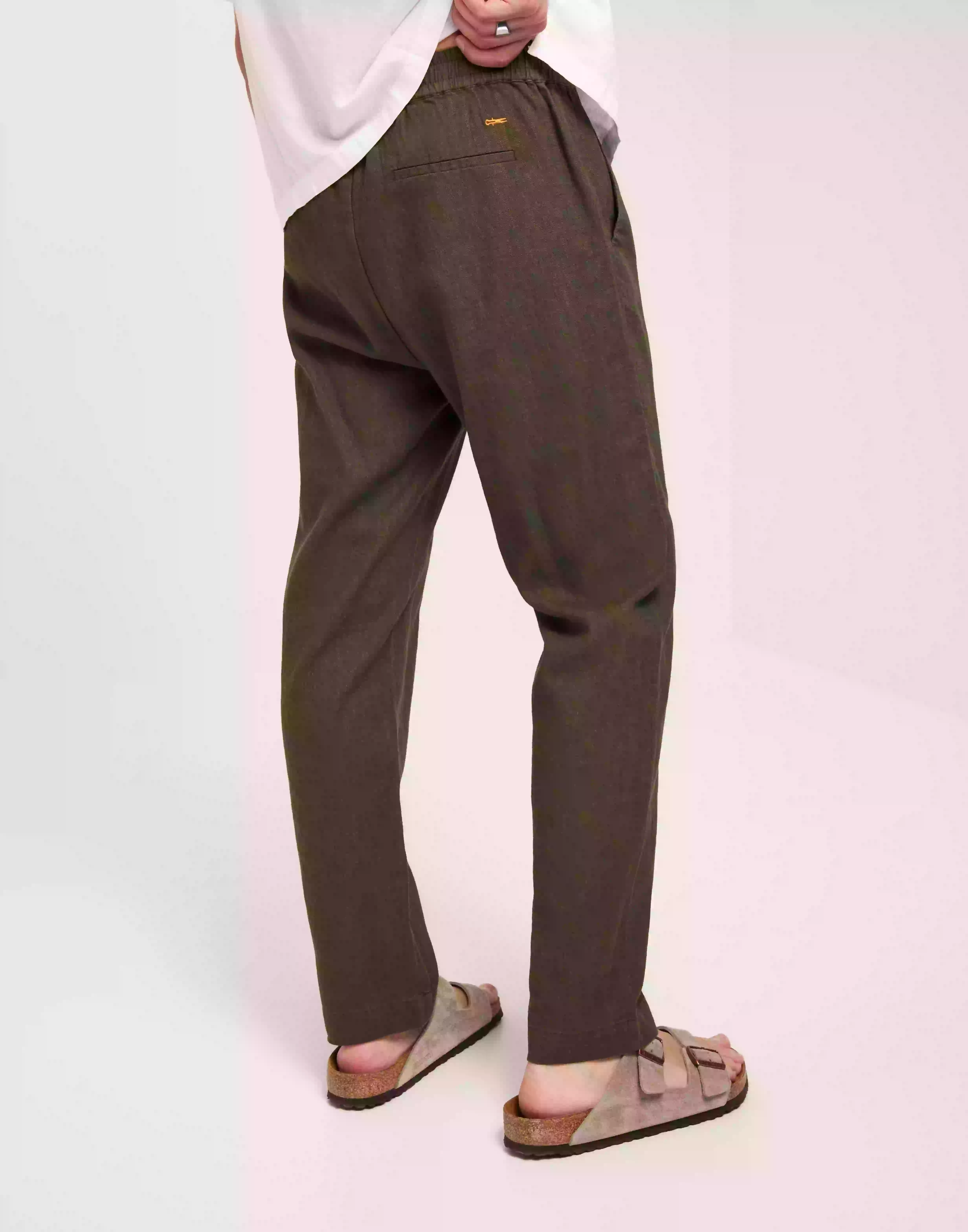 Ciszere Harlow linen trousers Linnebyxor Green