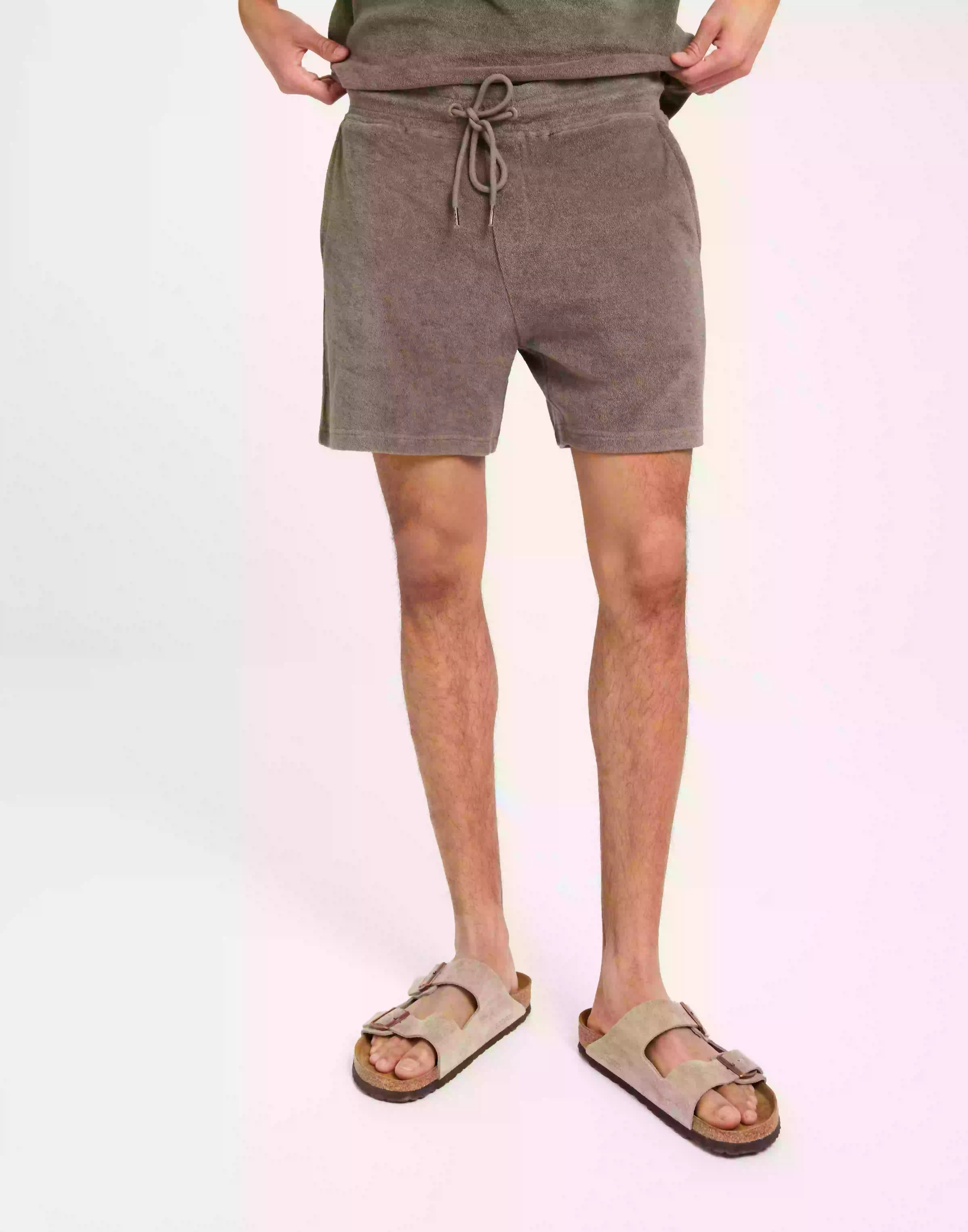Bread & Boxers Terry Shorts Mjukisshorts Sage Green