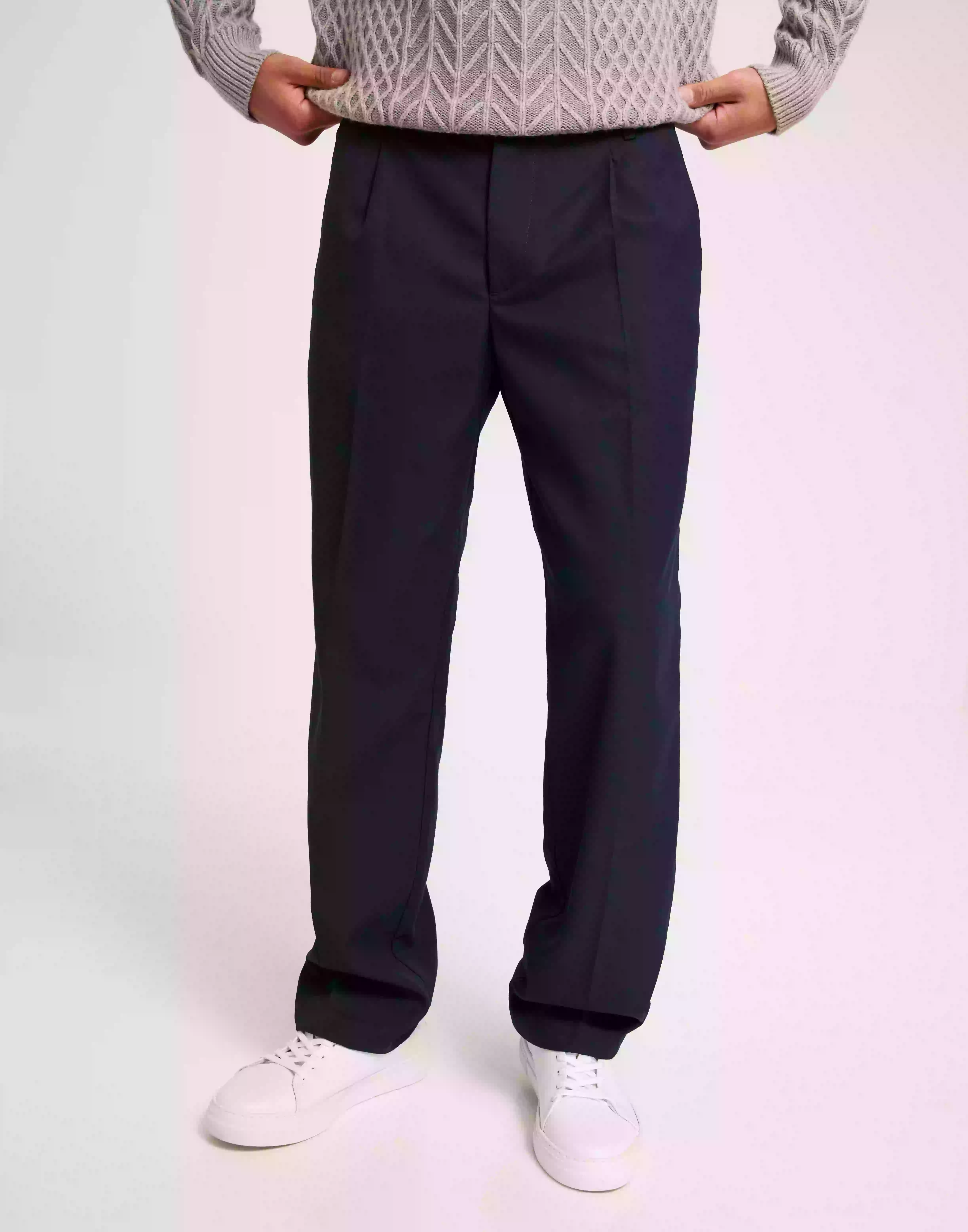 Woodbird WBBen Suit Pant Dressbukser Dark Navy