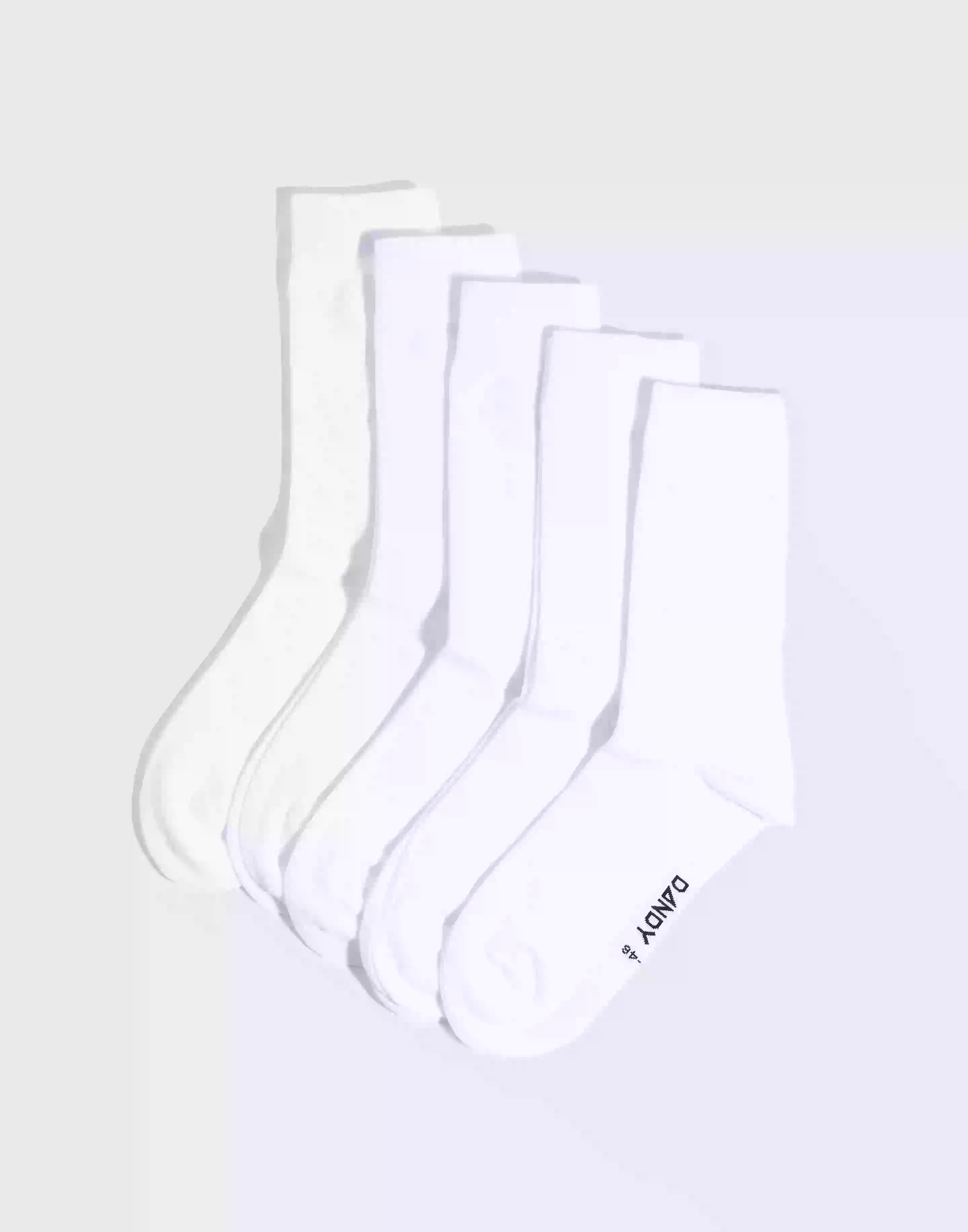 Frank Dandy Bamboo Solid Crew Sock Multipack sokker White