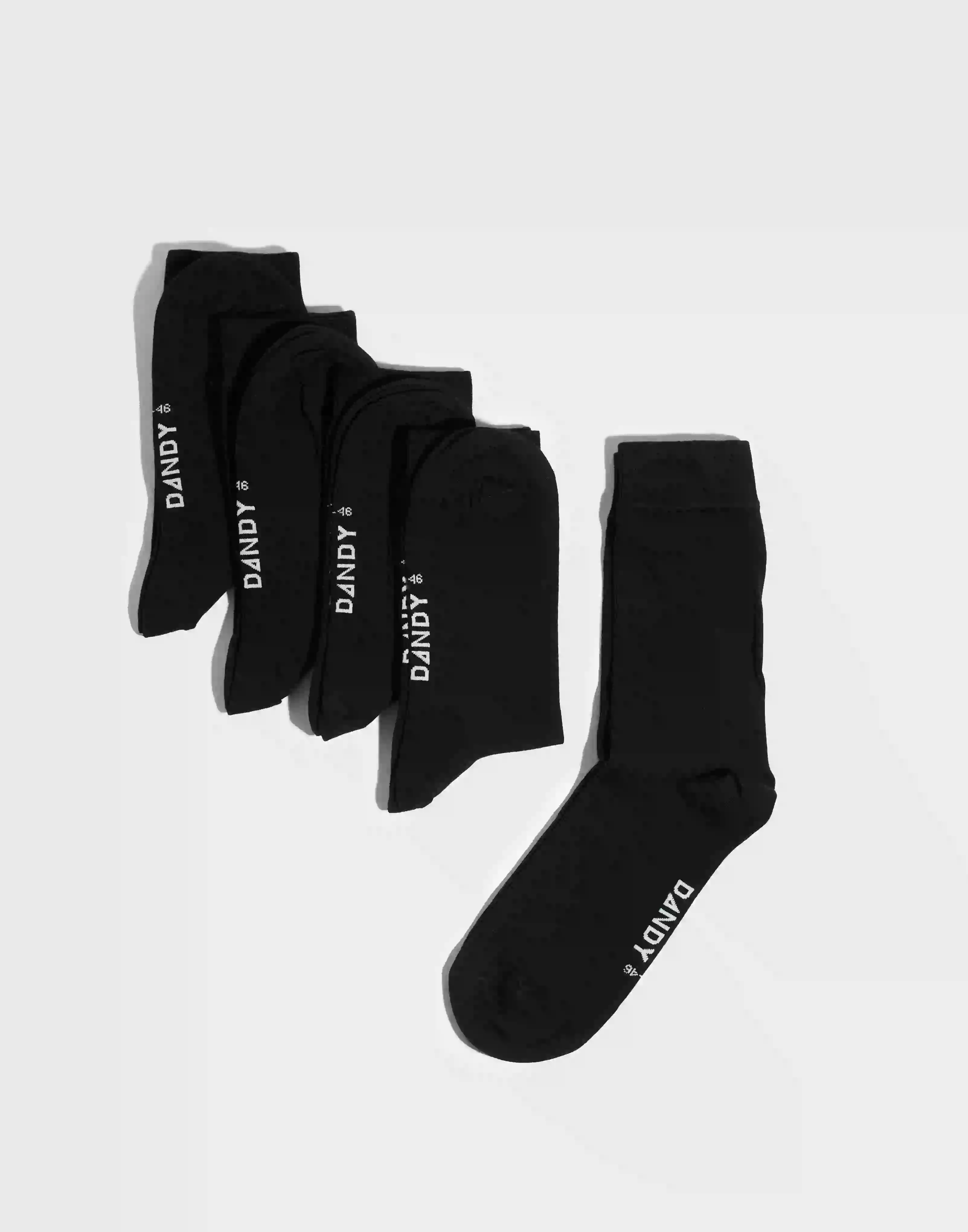 Frank Dandy Bamboo Solid Crew Sock Multipack sokker Black