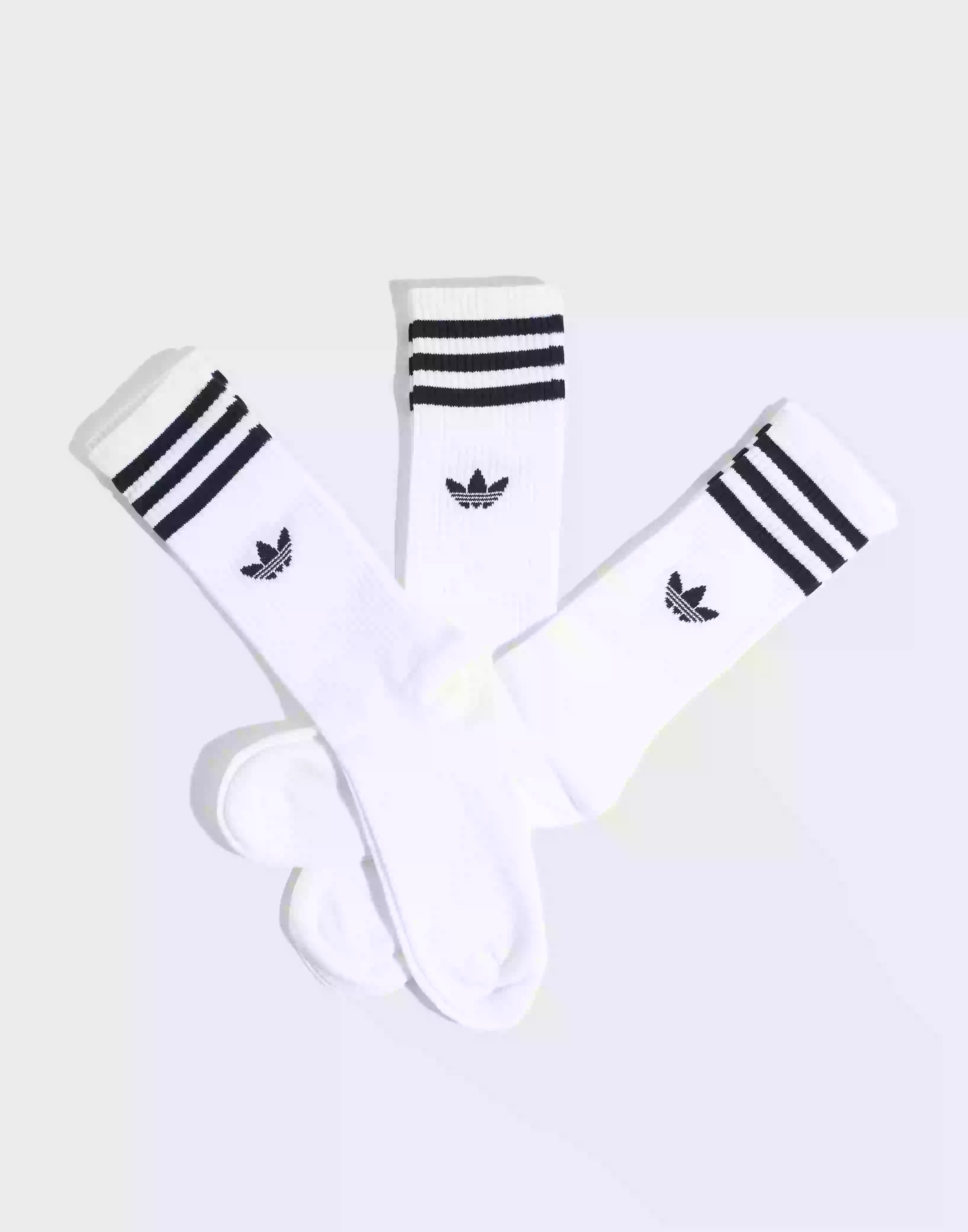 Adidas Originals Solid Crew Sock Strumpor White