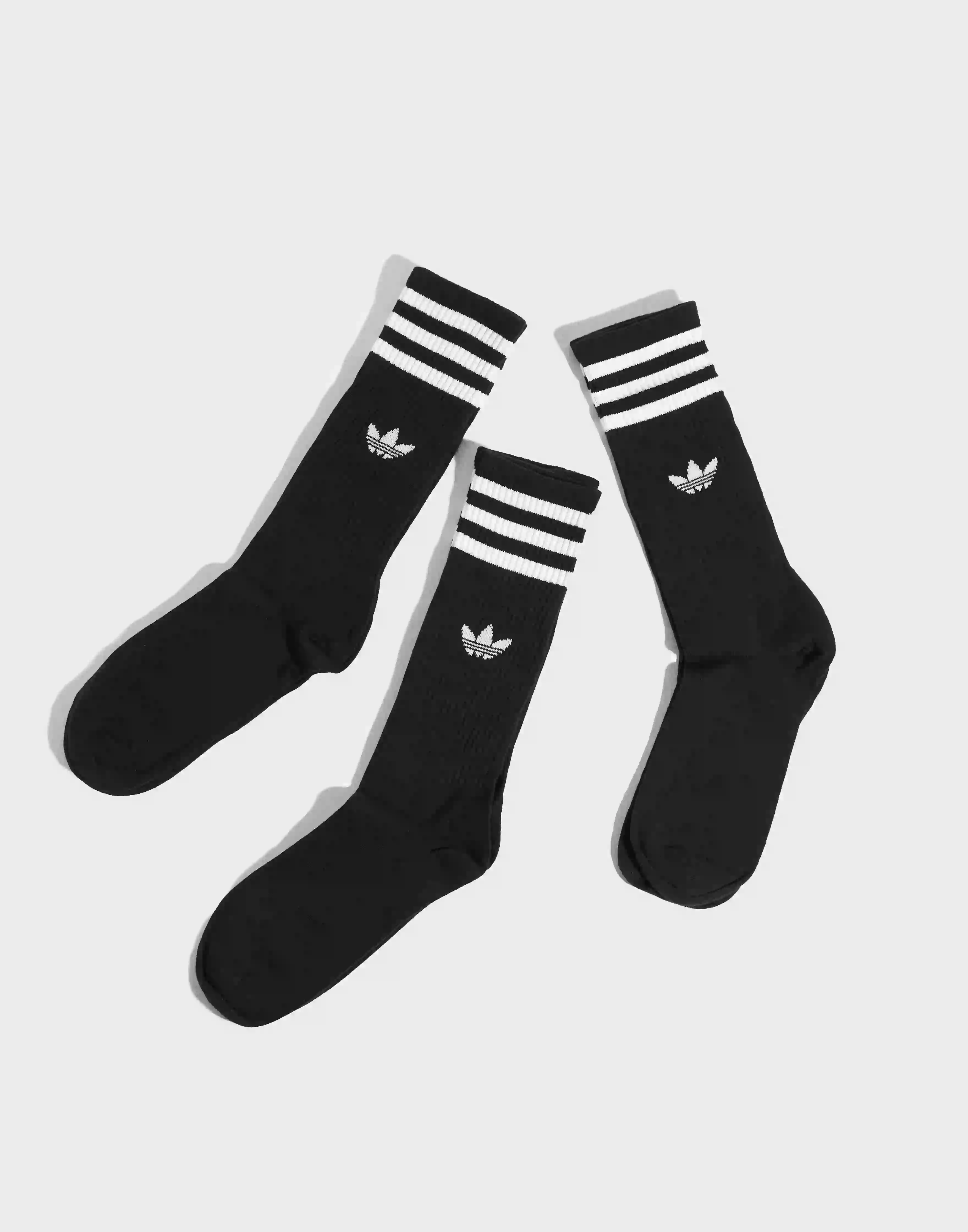 Adidas Originals Solid Crew Sock Strumpor Black