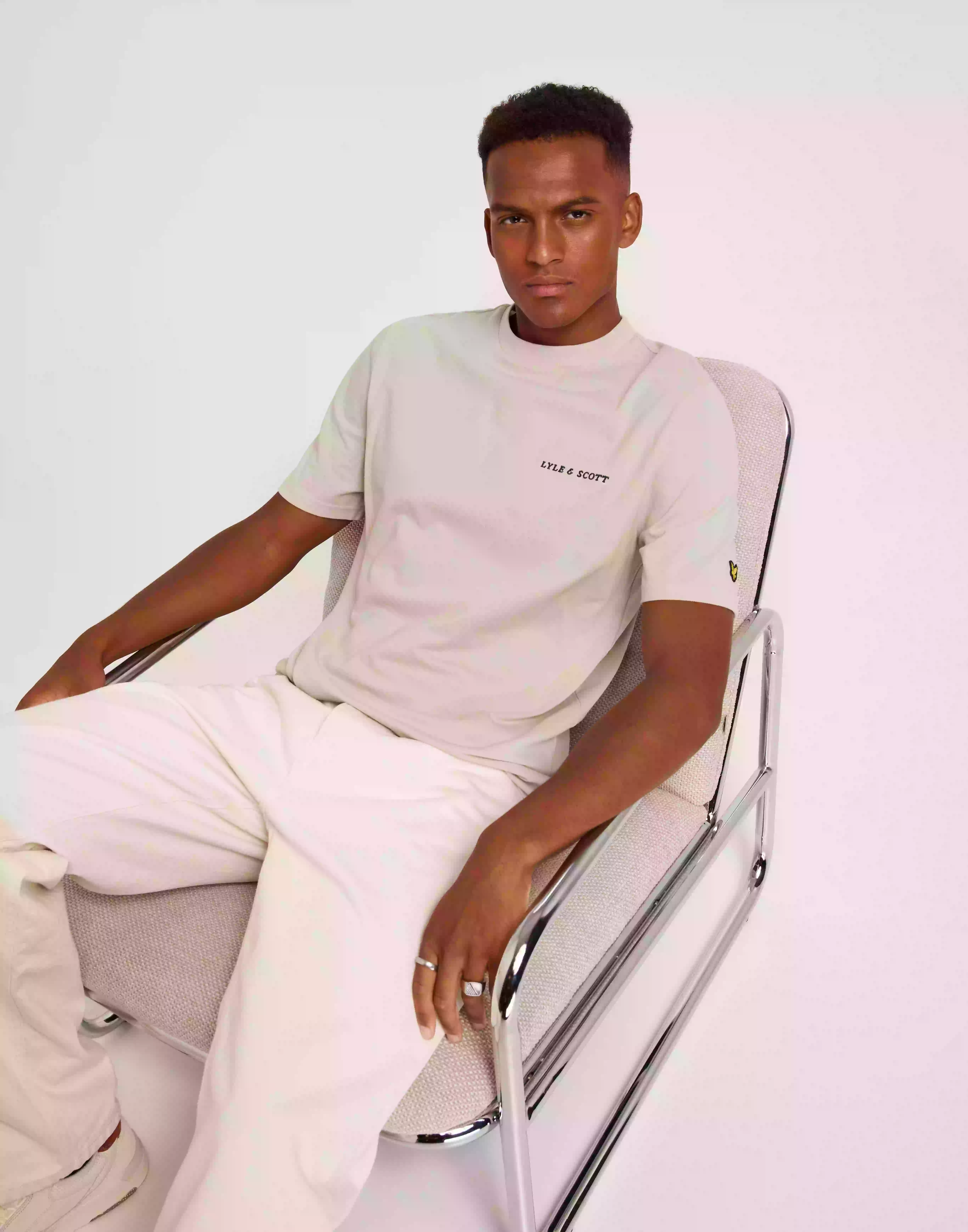 Lyle & Scott Embroidered Logo T-shirt Märkes t-shirts Sea