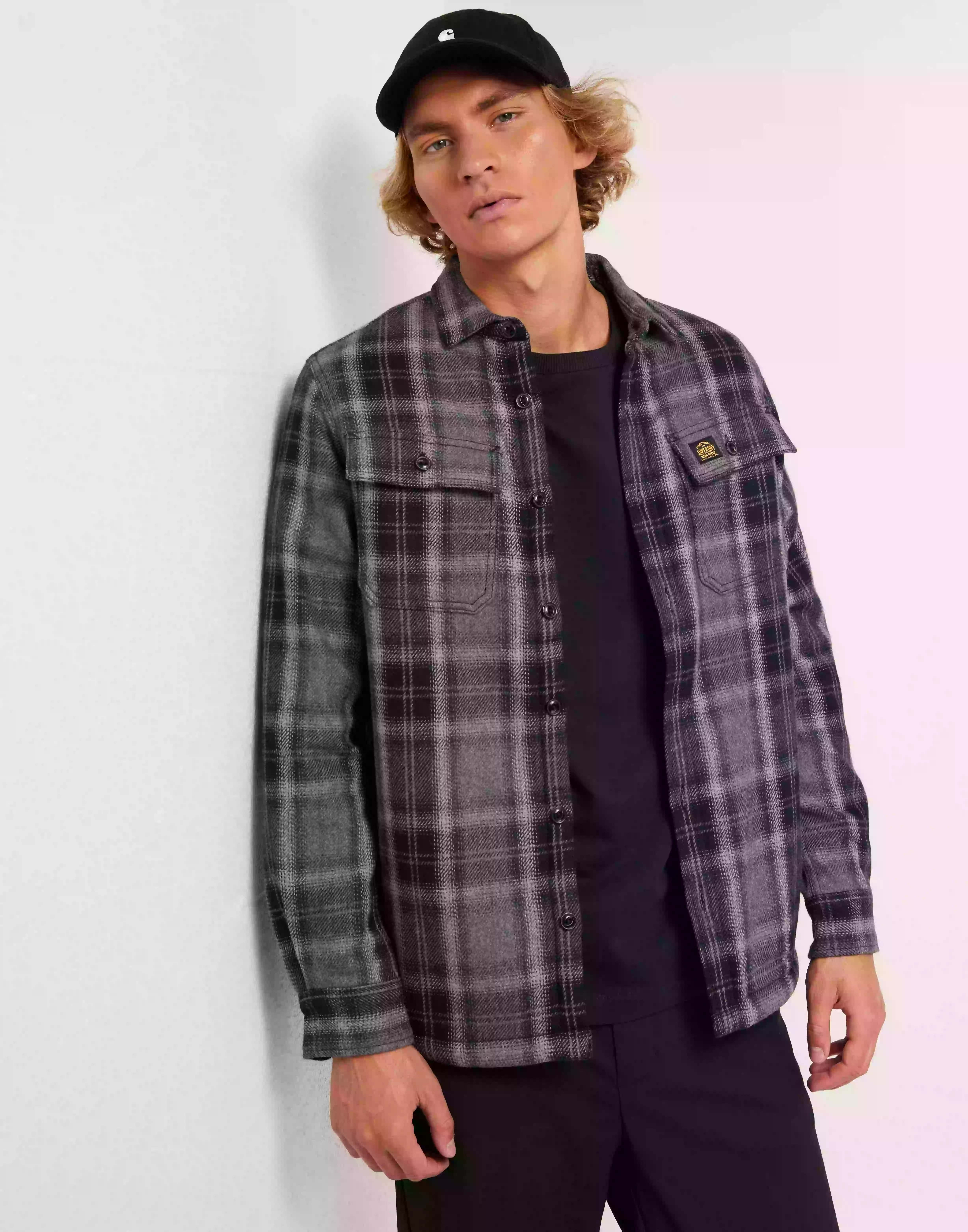 Superdry Wool Miller Overshirt Overshirts Check