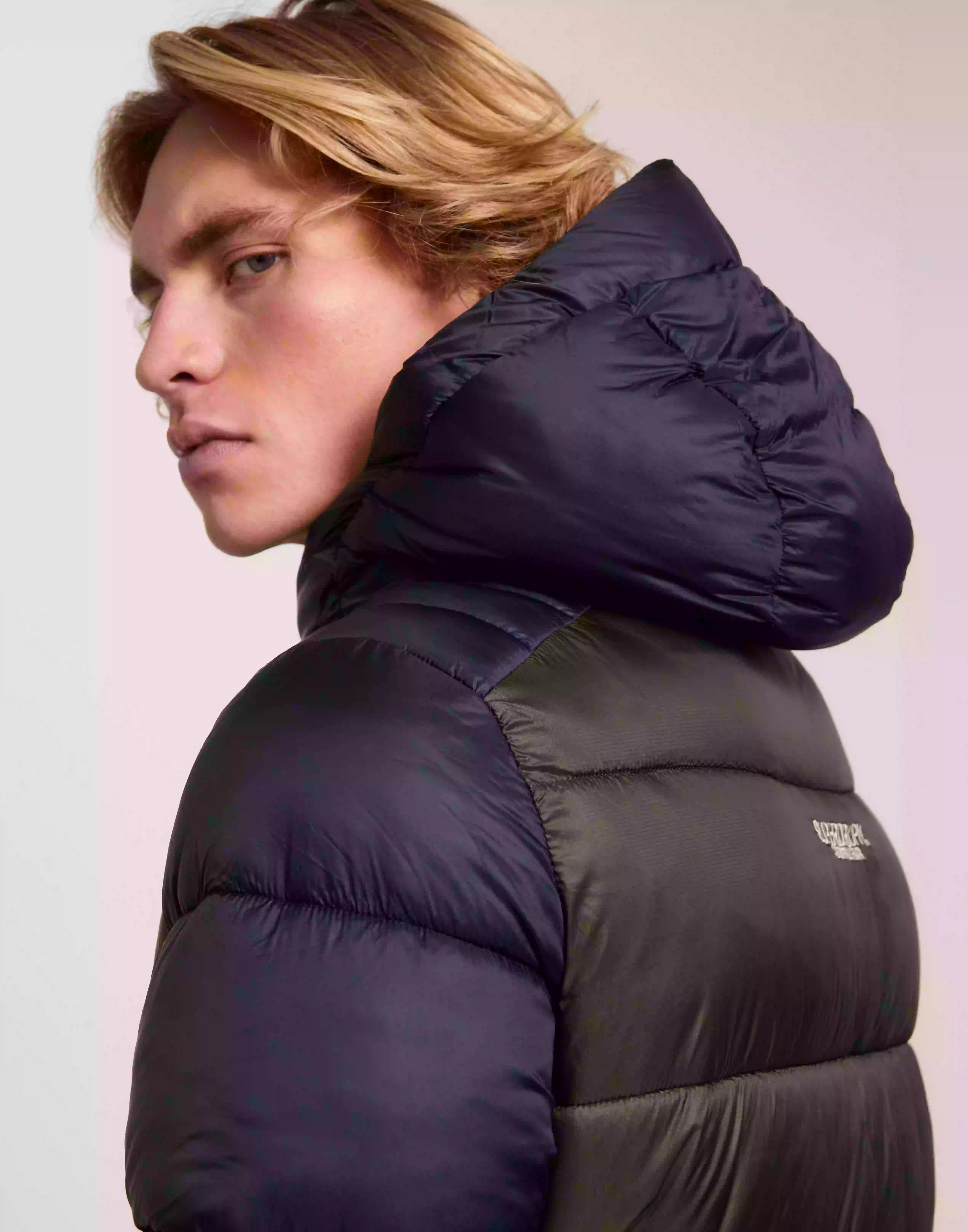 Superdry Hood Colour Block Sport Puffer Puffer jackets Eclipse