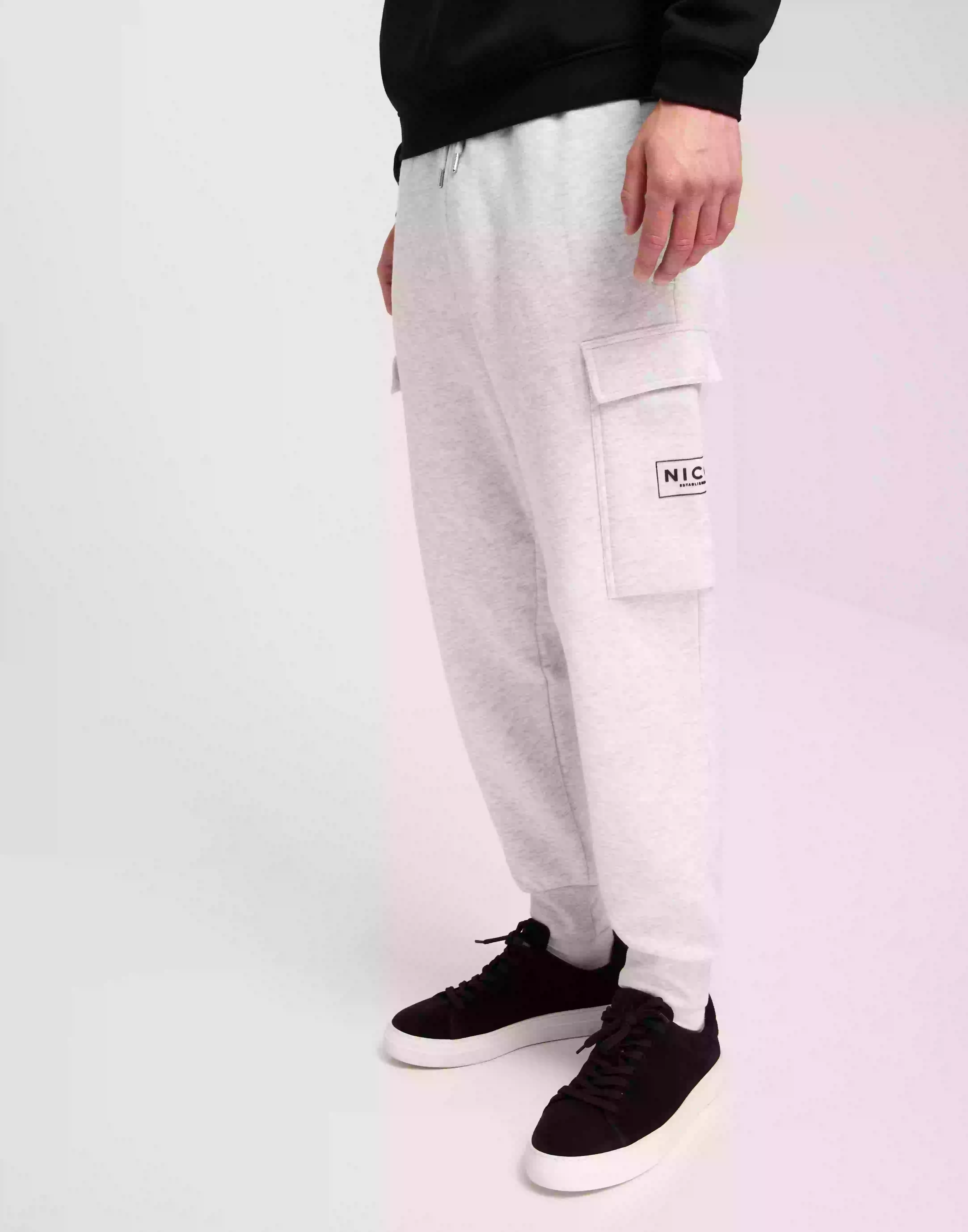 NICCE Est.13 Cargo Joggers Mjukisbyxor Oatmeal
