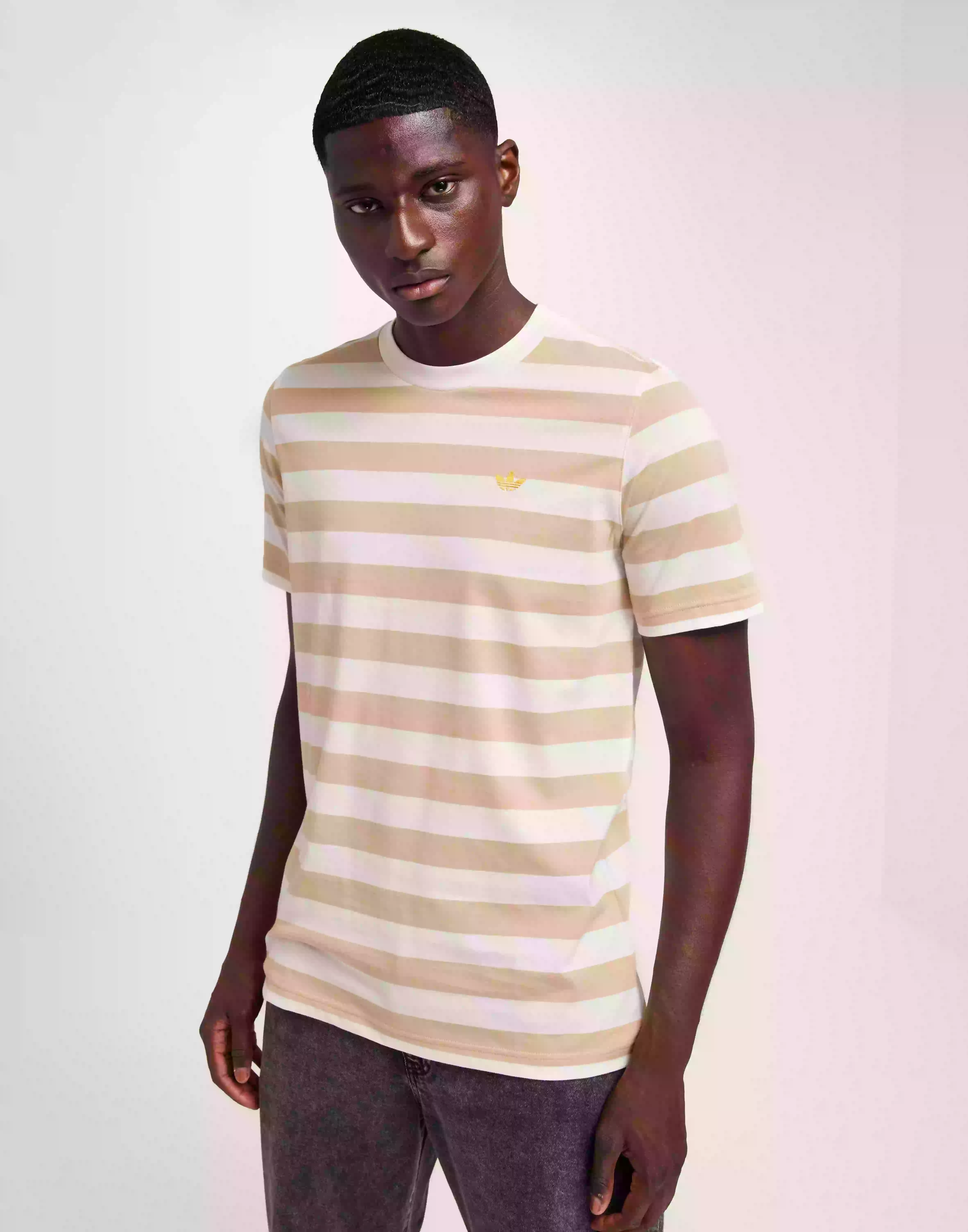 Adidas Originals Striped Tee Randiga t-shirts White