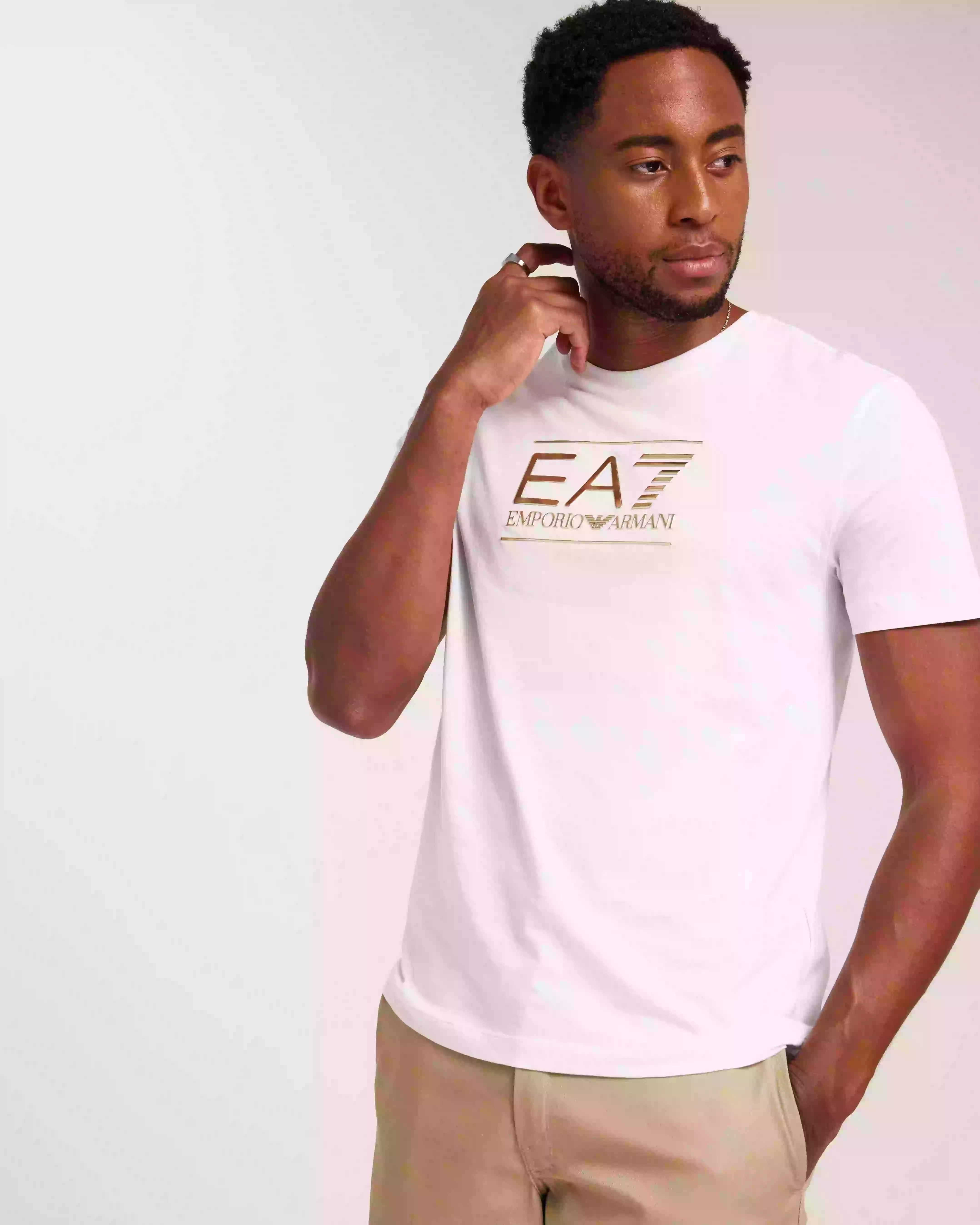 EA7 Emporio Armani T-Shirt Märkes t-shirts White